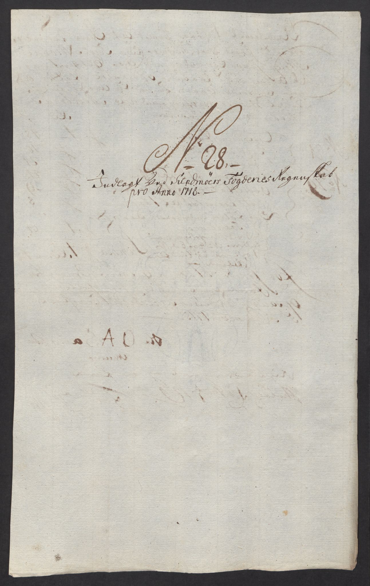 Rentekammeret inntil 1814, Reviderte regnskaper, Fogderegnskap, AV/RA-EA-4092/R54/L3570: Fogderegnskap Sunnmøre, 1718, s. 162