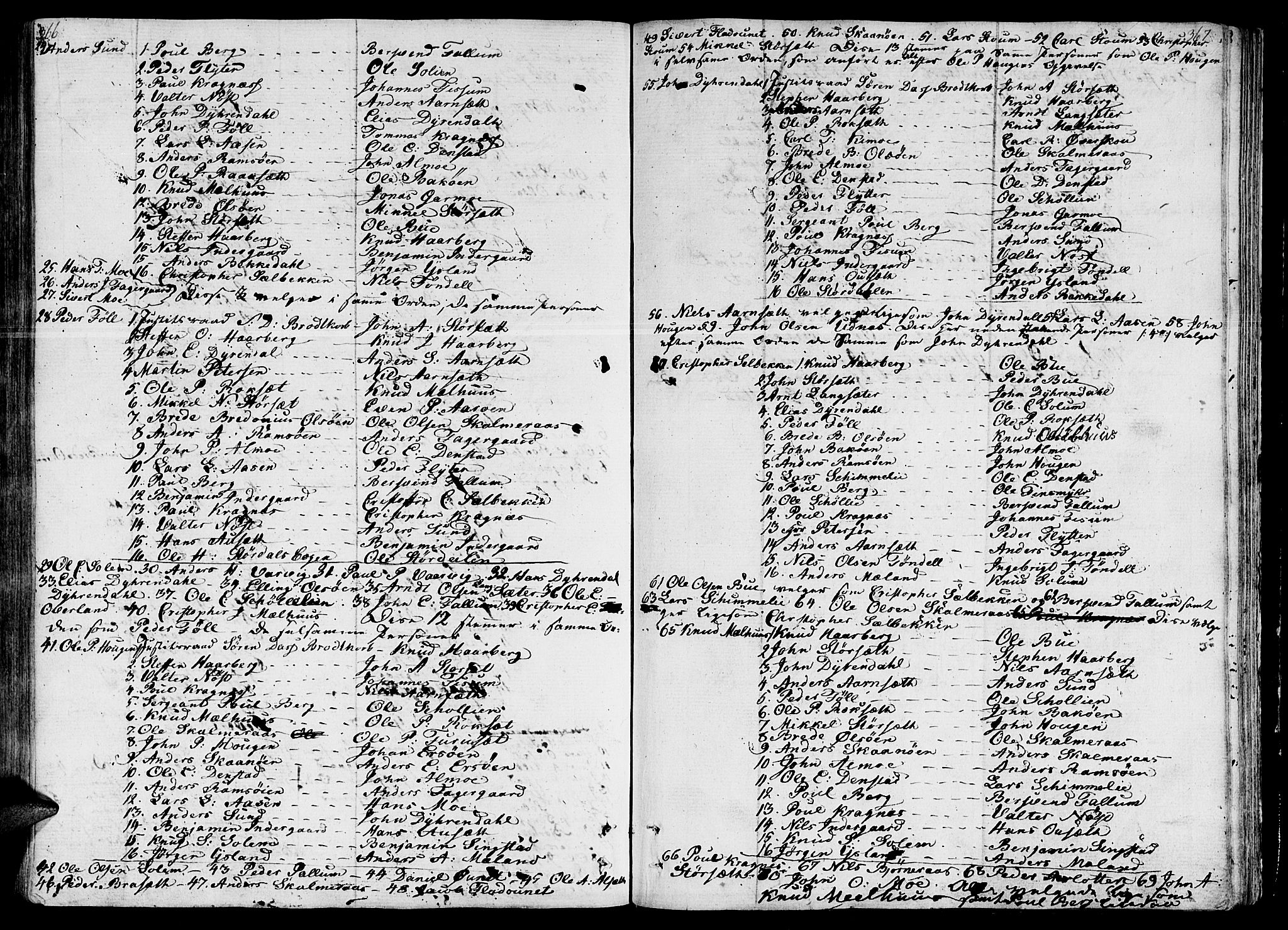 Ministerialprotokoller, klokkerbøker og fødselsregistre - Sør-Trøndelag, AV/SAT-A-1456/646/L0607: Ministerialbok nr. 646A05, 1806-1815, s. 366-367