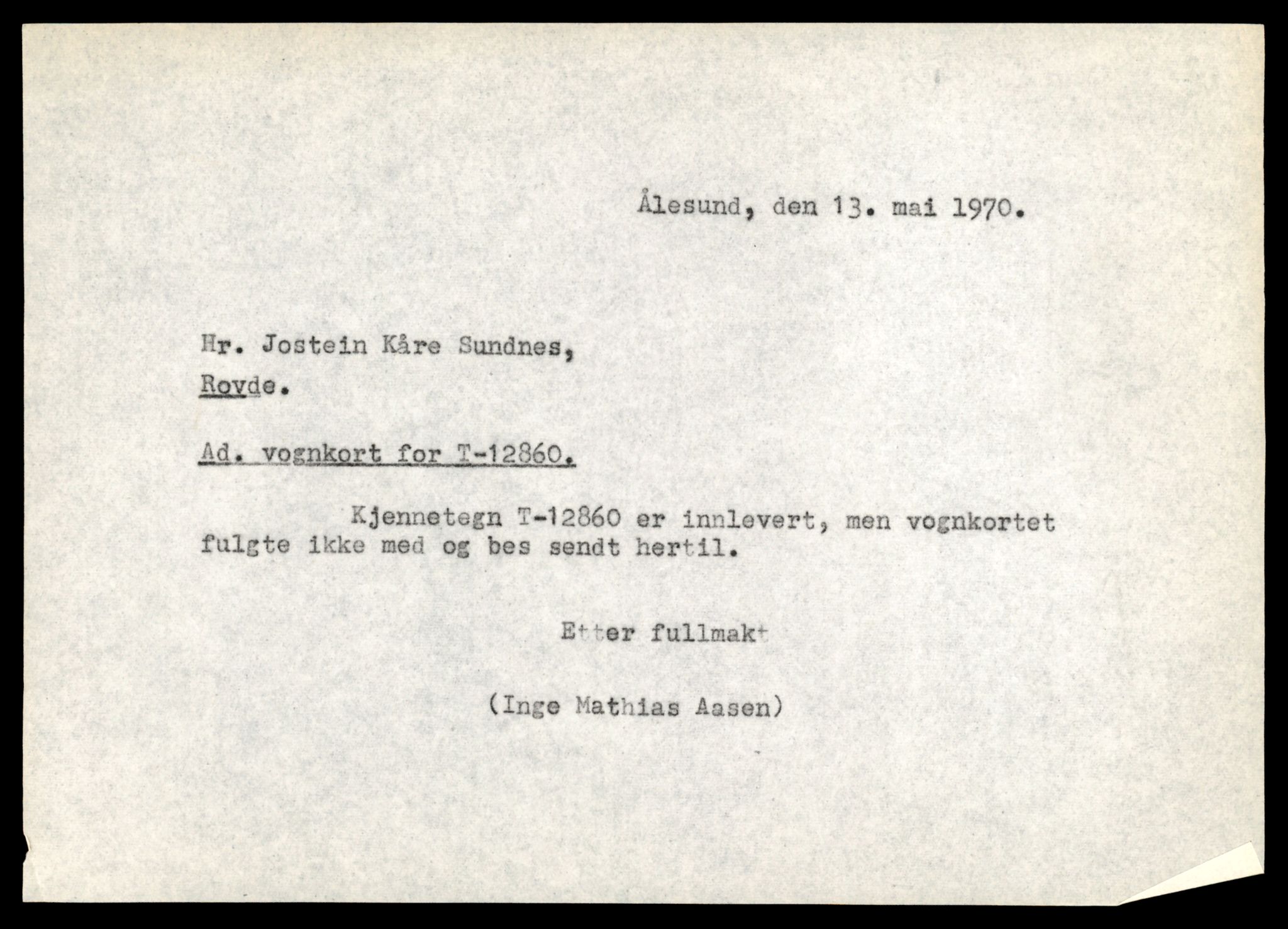 Møre og Romsdal vegkontor - Ålesund trafikkstasjon, AV/SAT-A-4099/F/Fe/L0036: Registreringskort for kjøretøy T 12831 - T 13030, 1927-1998, s. 555