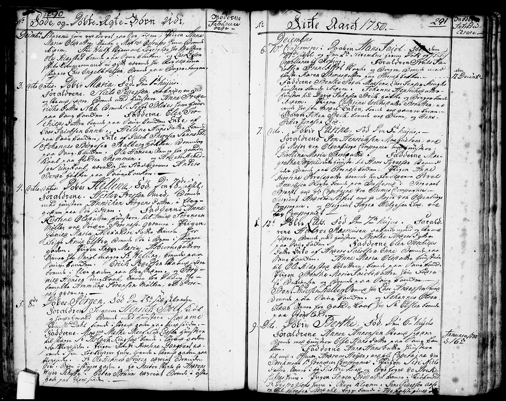 Halden prestekontor Kirkebøker, AV/SAO-A-10909/F/Fa/L0001: Ministerialbok nr. I 1, 1758-1791, s. 290-291