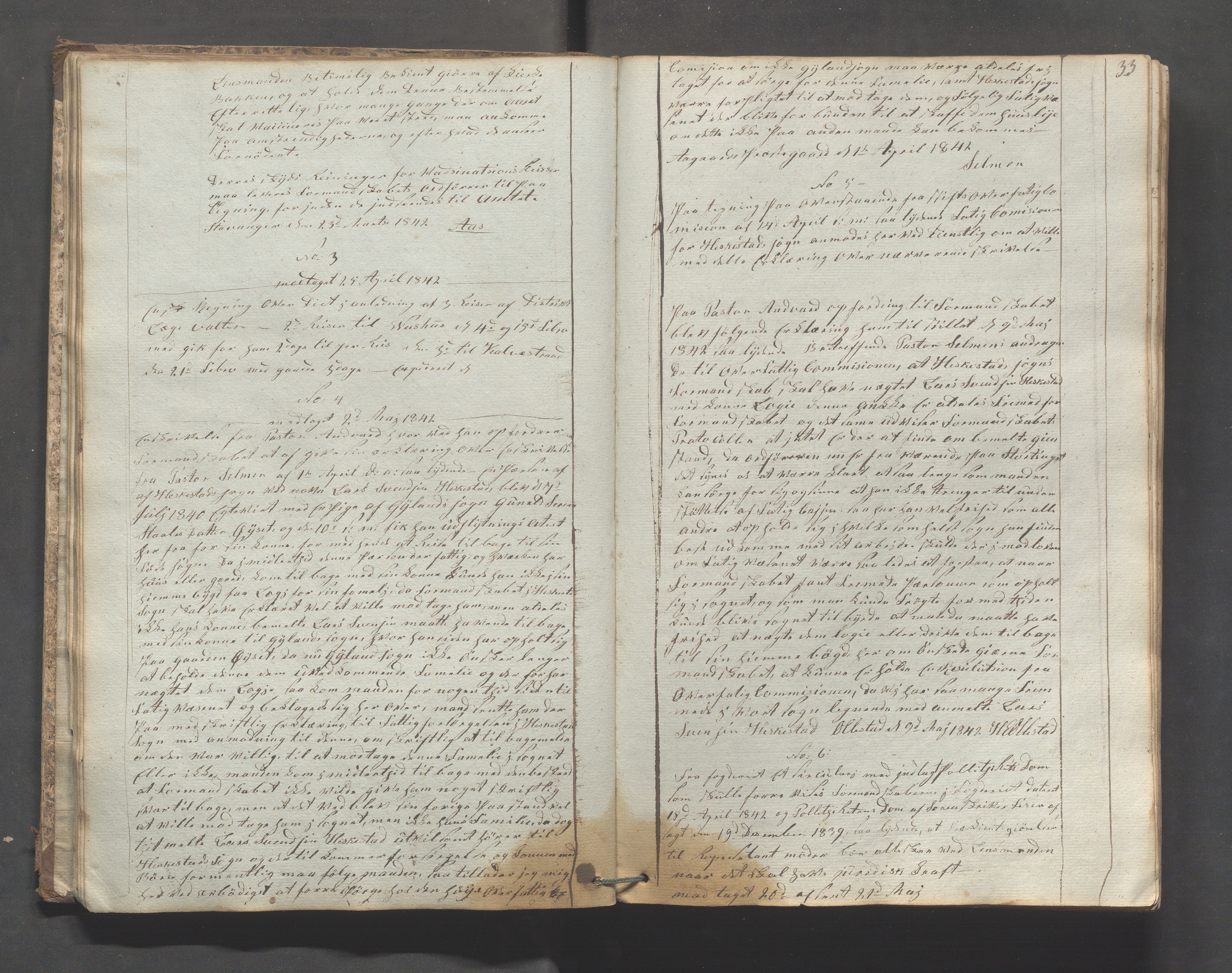 Heskestad kommune - Formannskapet, IKAR/K-101732/C/L0001: Journal (Og kopibok), 1837-1913, s. 33