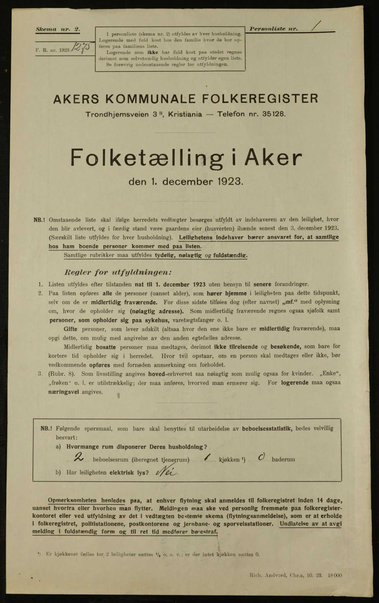 , Kommunal folketelling 1.12.1923 for Aker, 1923, s. 15793