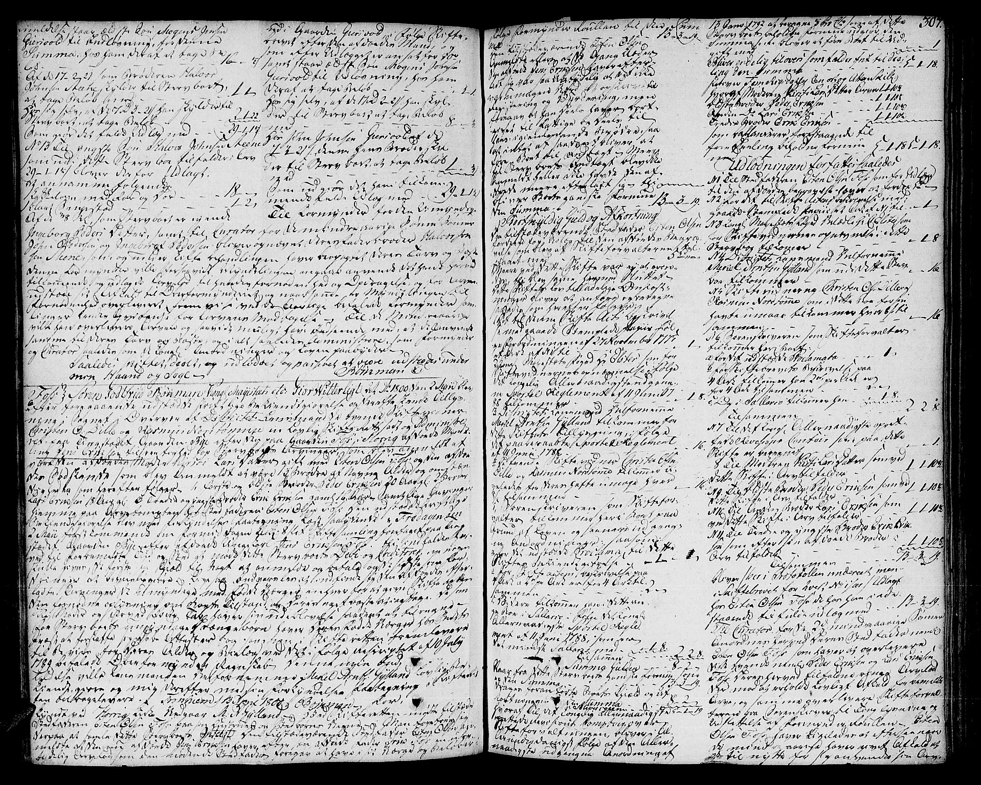 Gauldal sorenskriveri, SAT/A-0014/1/3/3A/L0010: Skifteprotokoll, 1796-1803, s. 306b-307a