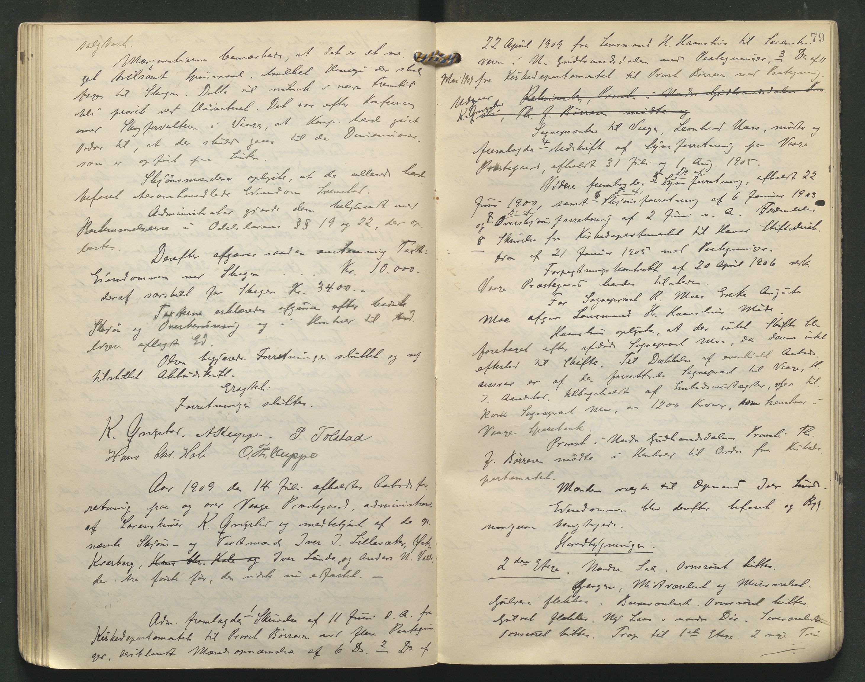 Nord-Gudbrandsdal tingrett, AV/SAH-TING-002/G/Gc/Gcb/L0007: Ekstrarettsprotokoll for åstedssaker, 1906-1910, s. 79
