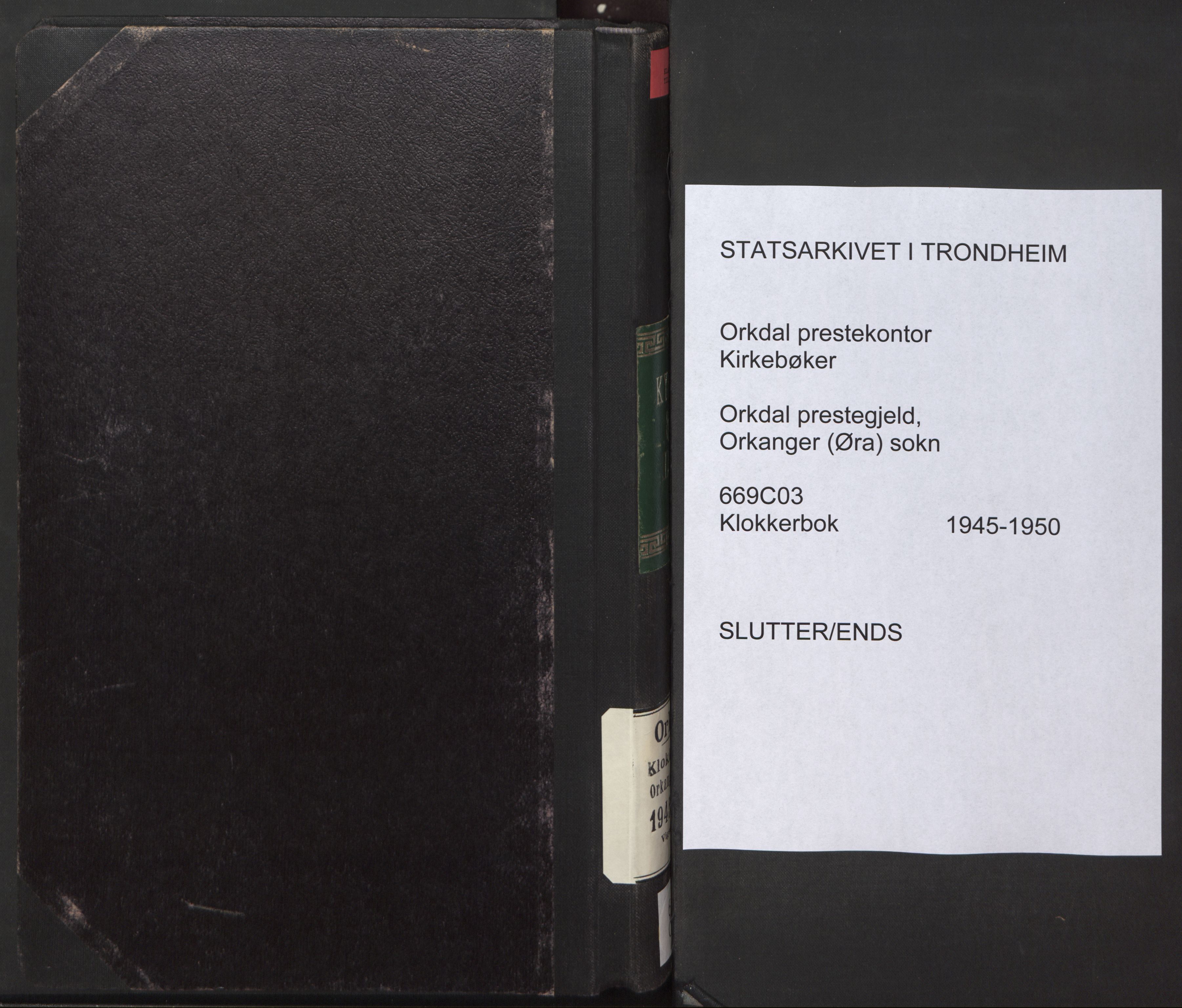 Ministerialprotokoller, klokkerbøker og fødselsregistre - Sør-Trøndelag, SAT/A-1456/669/L0833: Klokkerbok nr. 669C03, 1945-1950