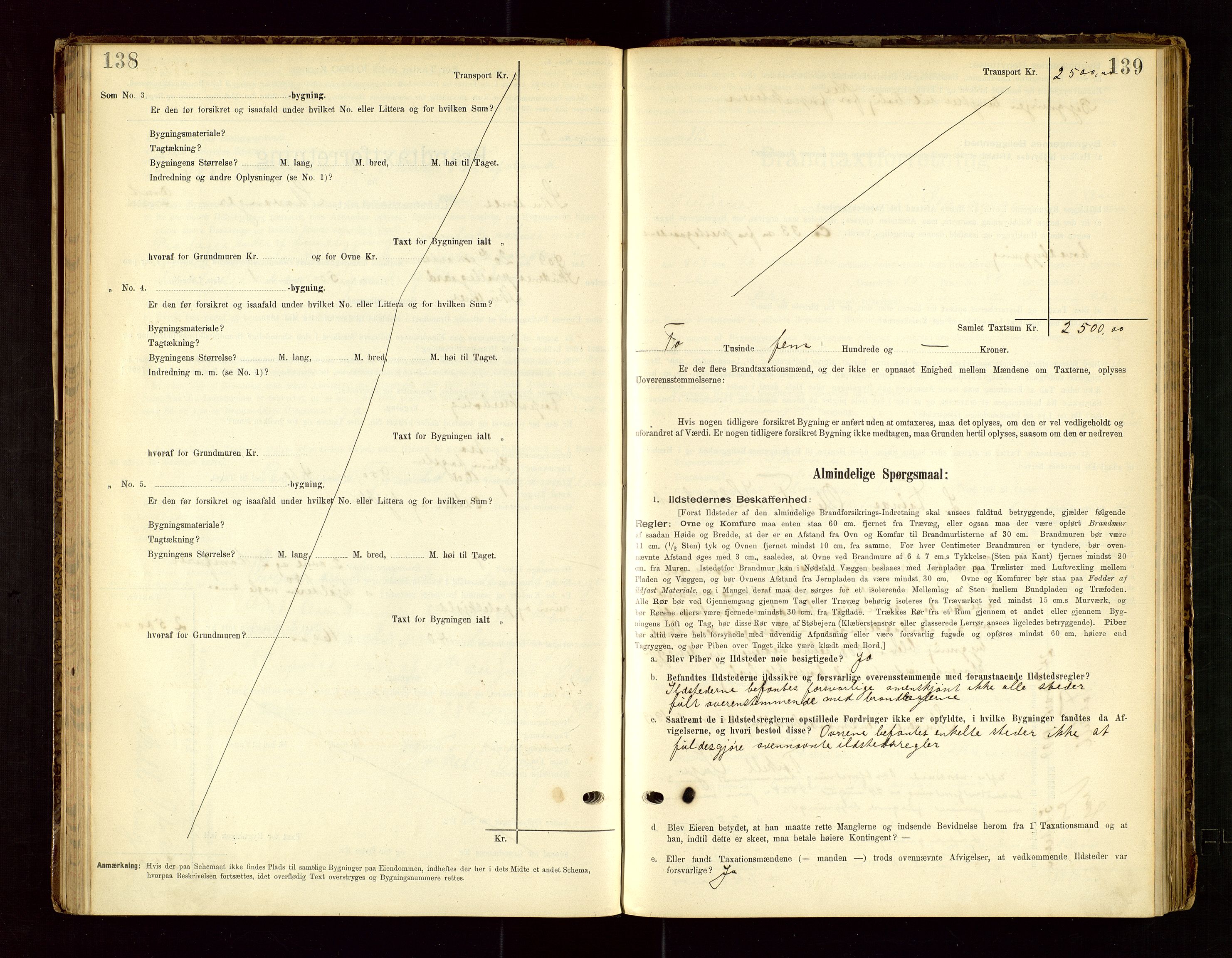 Skudenes lensmannskontor, AV/SAST-A-100444/Gob/L0001: "Brandtaxationsprotokoll", 1895-1924, s. 138-139