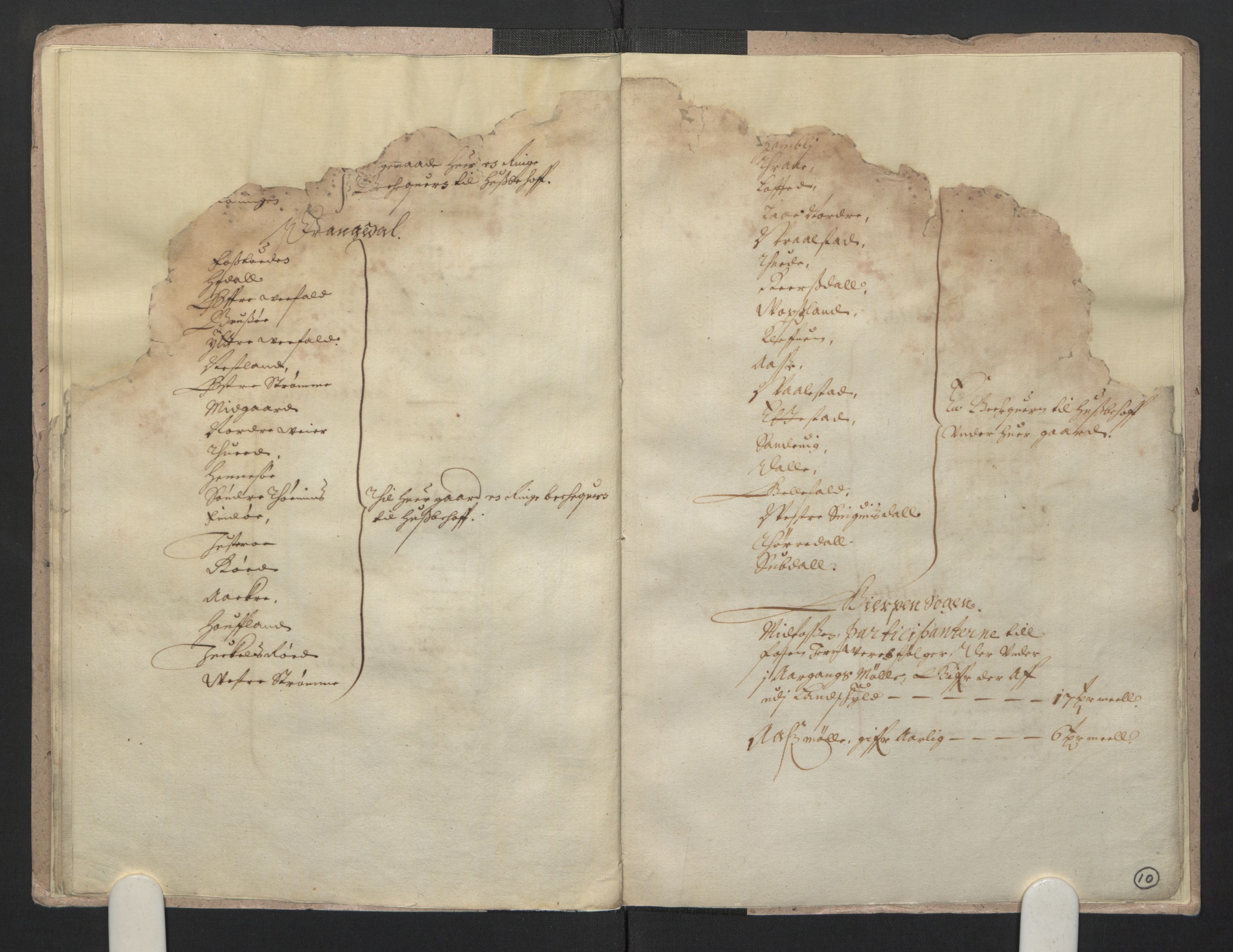 Rentekammeret inntil 1814, Realistisk ordnet avdeling, AV/RA-EA-4070/L/L0019/0004: Skien lagdømme: / Designasjon på sager i Skien lagdømme, 1661, s. 9b-10a