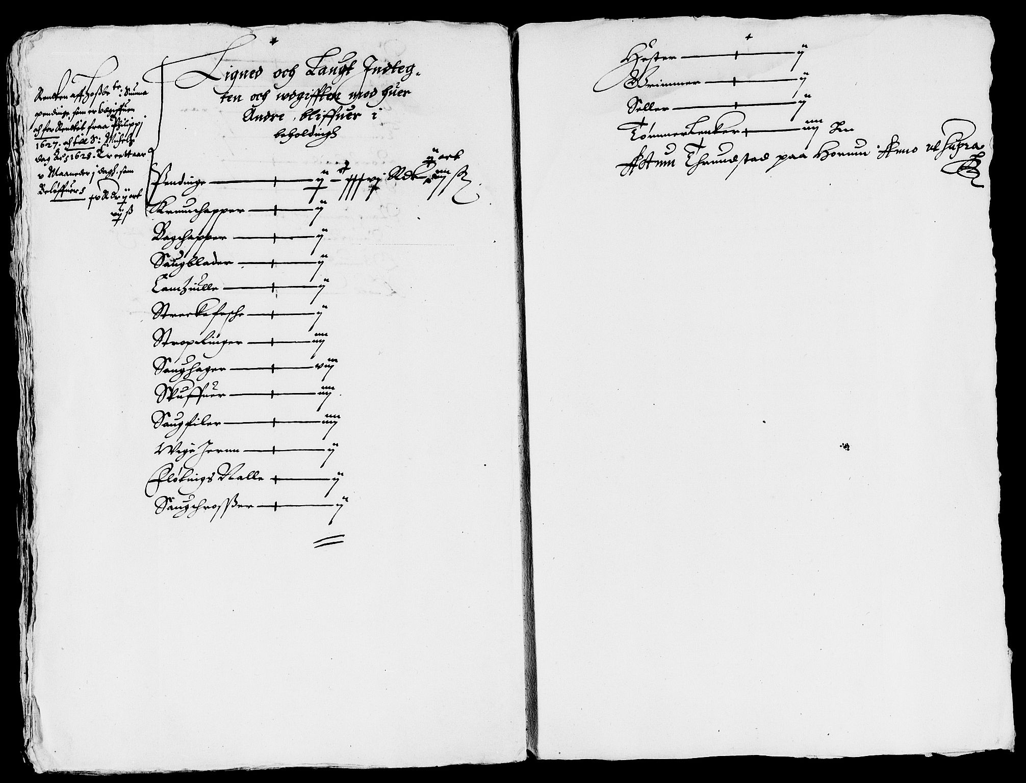 Rentekammeret inntil 1814, Reviderte regnskaper, Lensregnskaper, AV/RA-EA-5023/R/Rb/Rbi/L0001: Mørk sager på Hurum og toll av Follo og Bragernes, 1624-1630