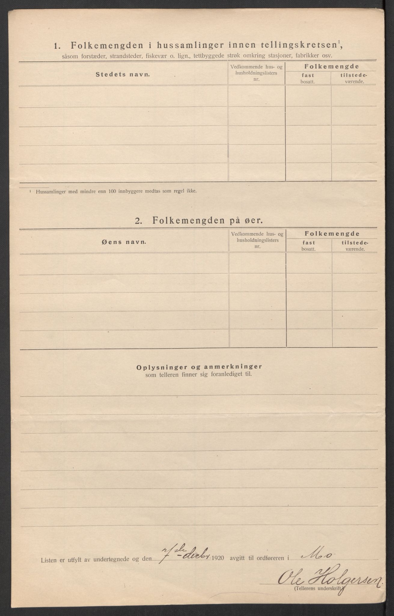 SAT, Folketelling 1920 for 1833 Mo herred, 1920, s. 31