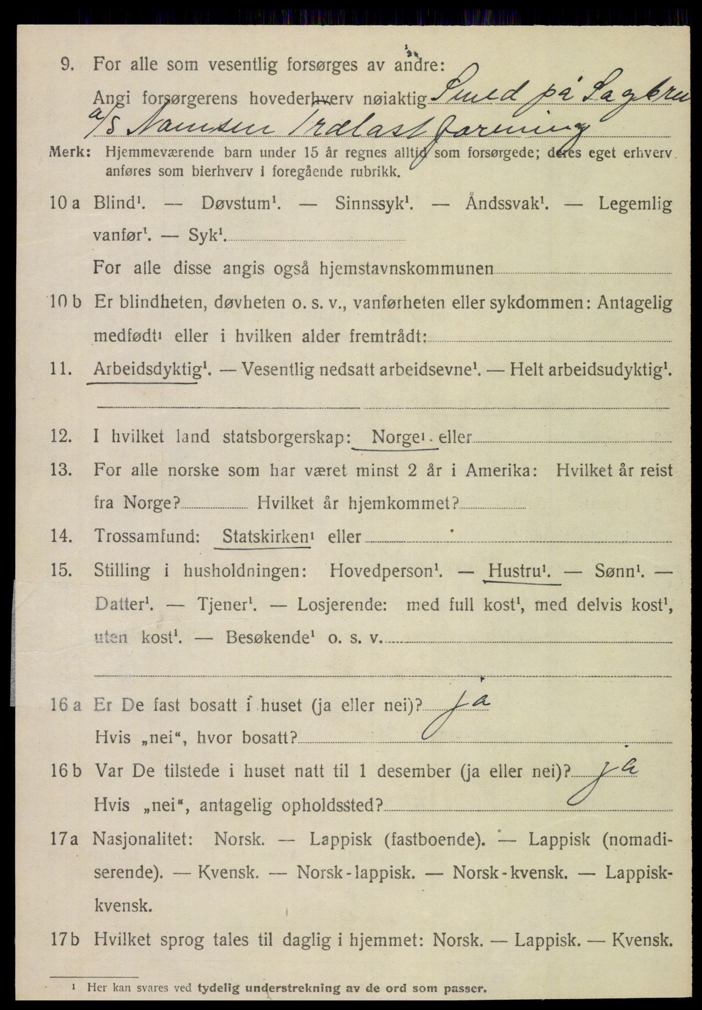 SAT, Folketelling 1920 for 1745 Vemundvik herred, 1920, s. 1826