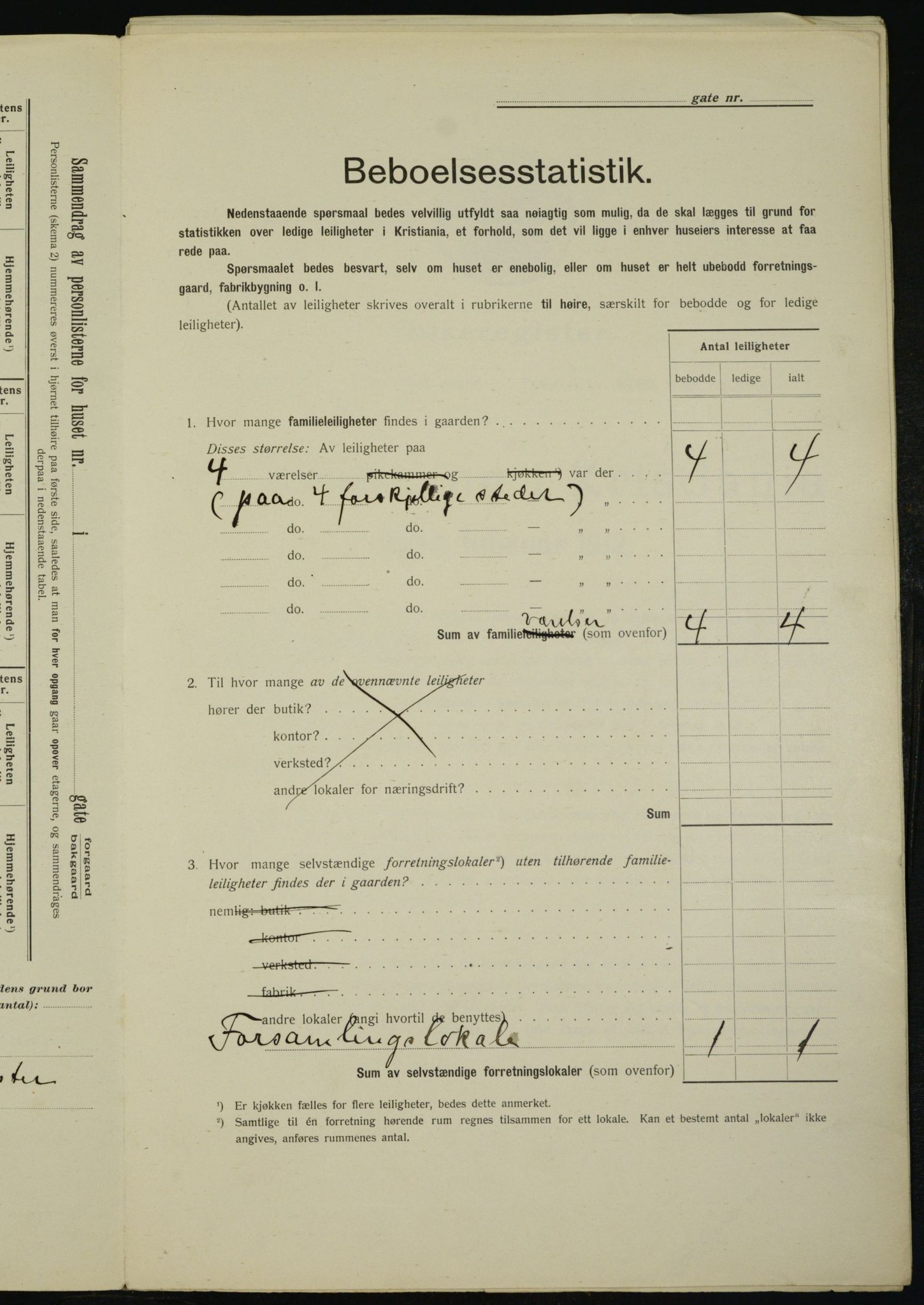 OBA, Kommunal folketelling 1.2.1912 for Kristiania, 1912, s. 11240