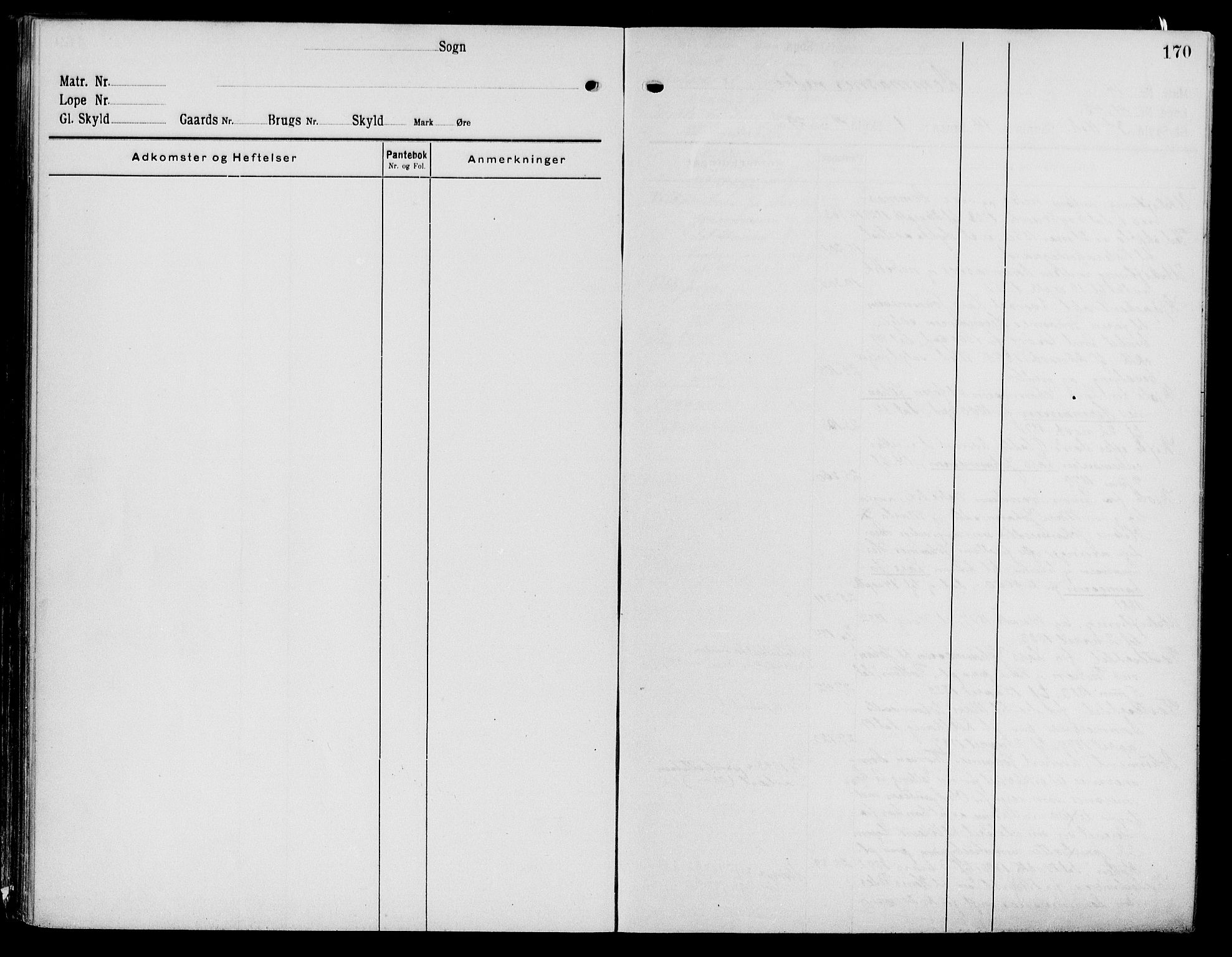 Sunnhordland sorenskrivar, SAB/A-2401/1/G/Ga/Gaj/L0001: Panteregister nr. II.A.j.1, 1921-1955, s. 170