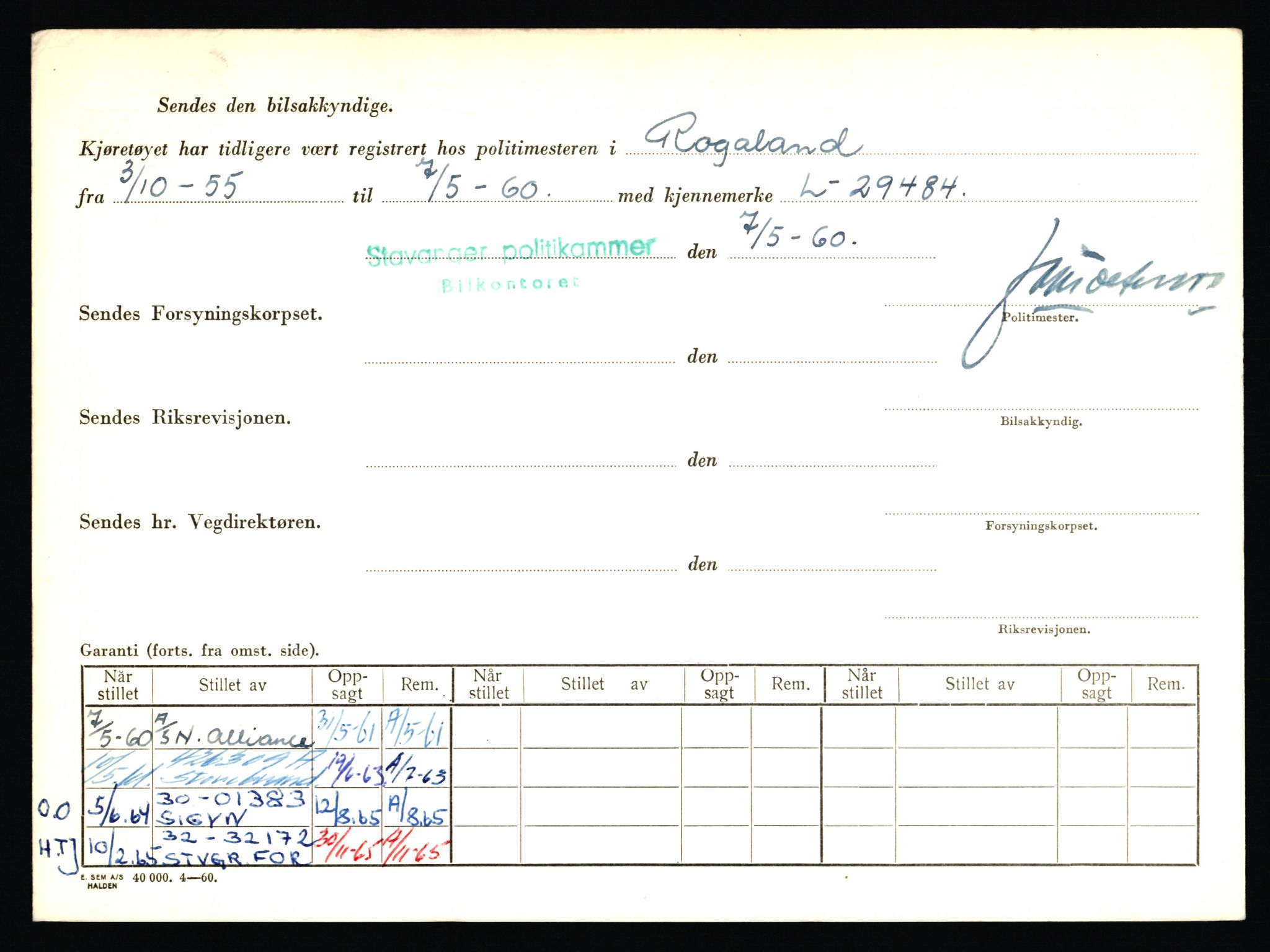 Stavanger trafikkstasjon, AV/SAST-A-101942/0/F/L0011: L-3700 - L-4199, 1930-1971, s. 98