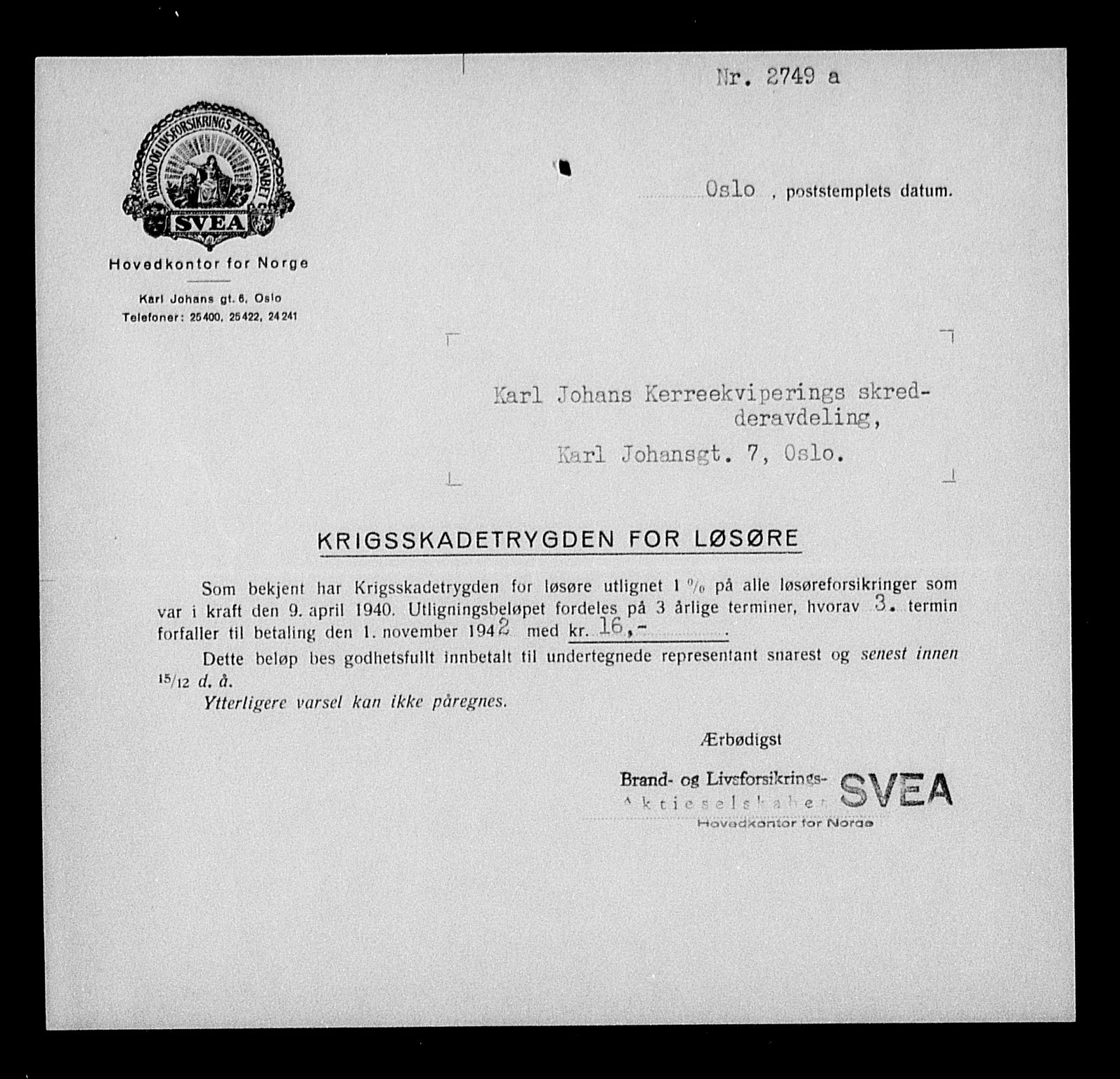 Justisdepartementet, Tilbakeføringskontoret for inndratte formuer, AV/RA-S-1564/H/Hc/Hcc/L0949: --, 1945-1947, s. 153
