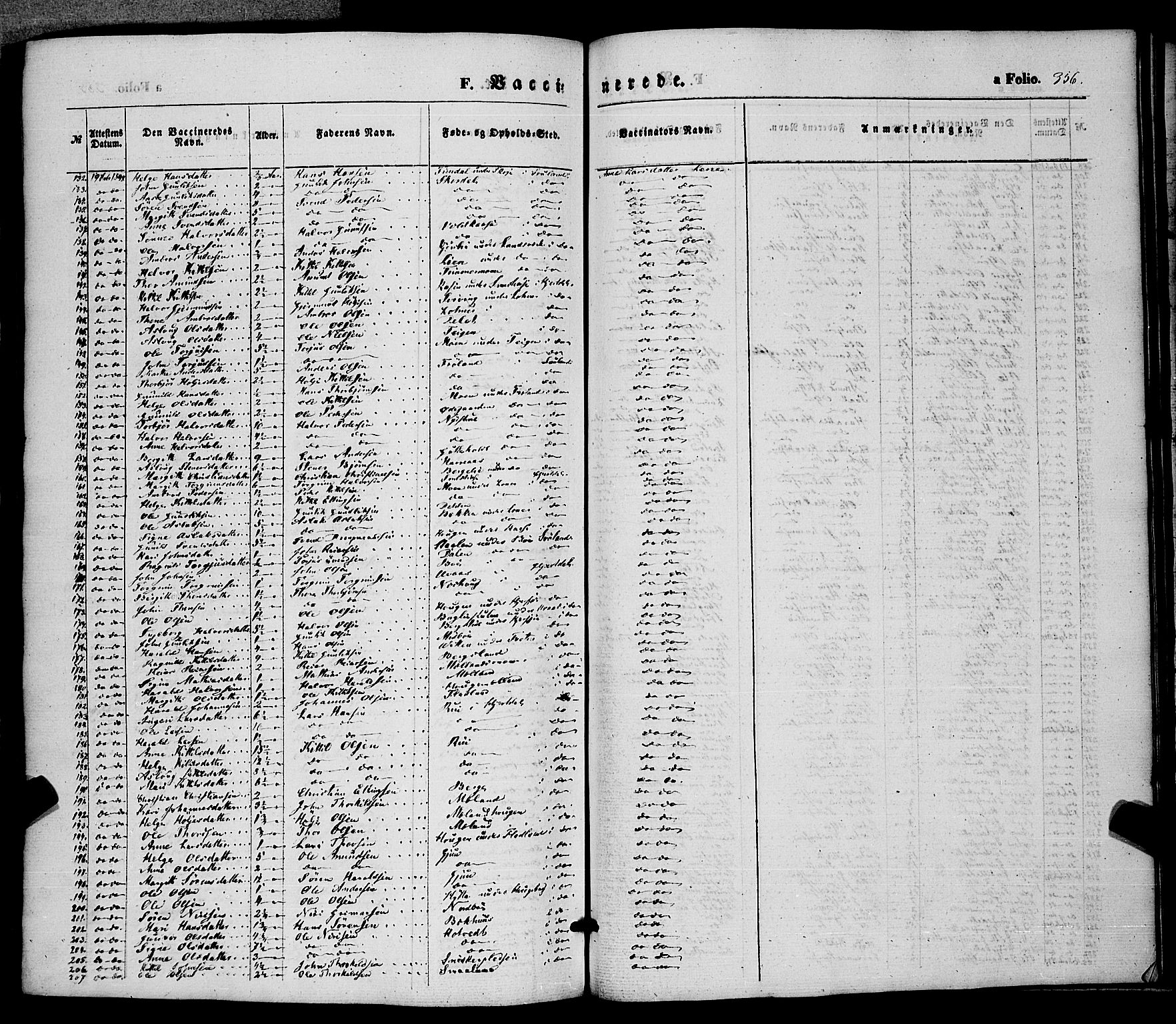 Hjartdal kirkebøker, SAKO/A-270/F/Fa/L0008: Ministerialbok nr. I 8, 1844-1859, s. 356