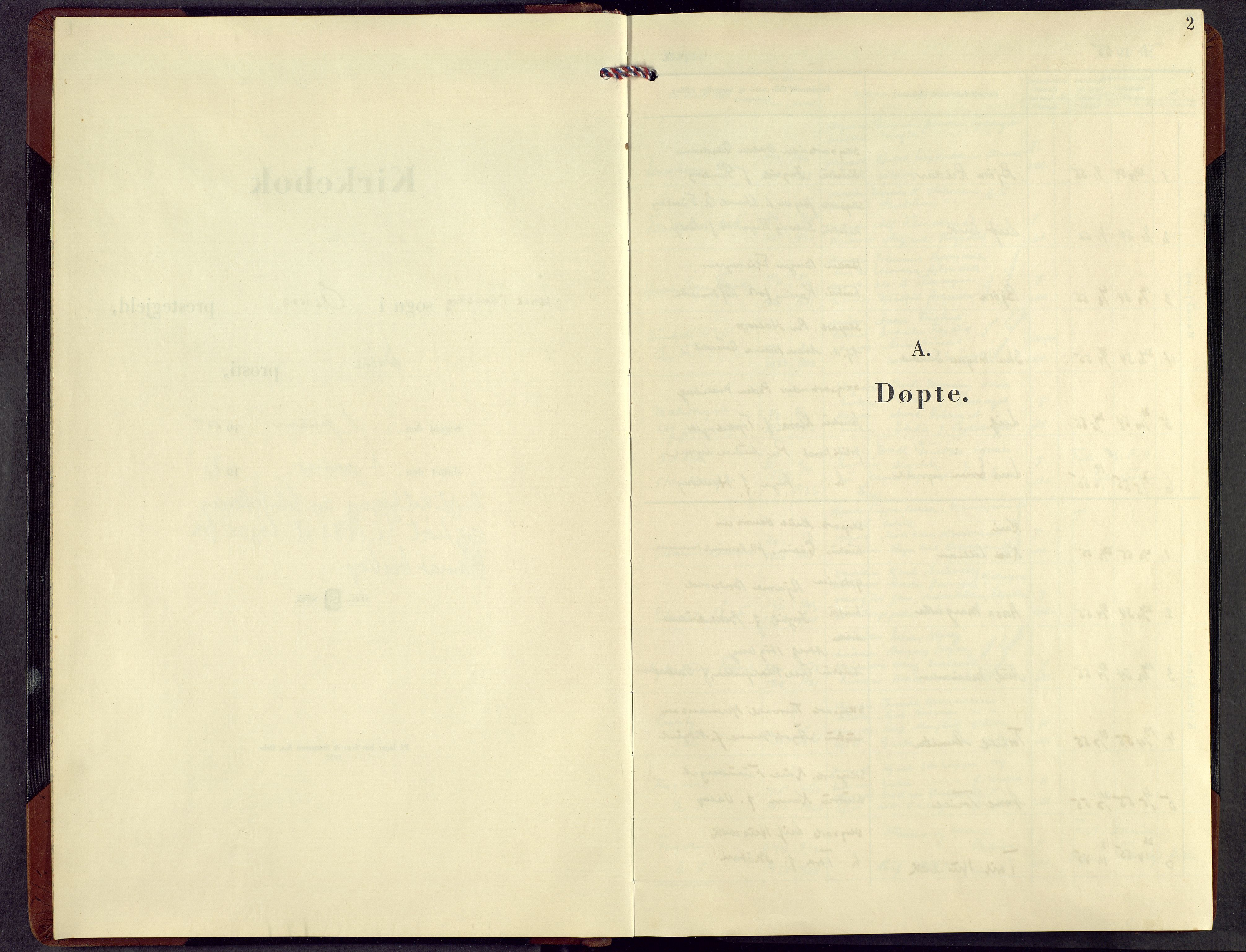 Åsnes prestekontor, AV/SAH-PREST-042/H/Ha/Hab/L0011: Klokkerbok nr. 11, 1955-1973, s. 2