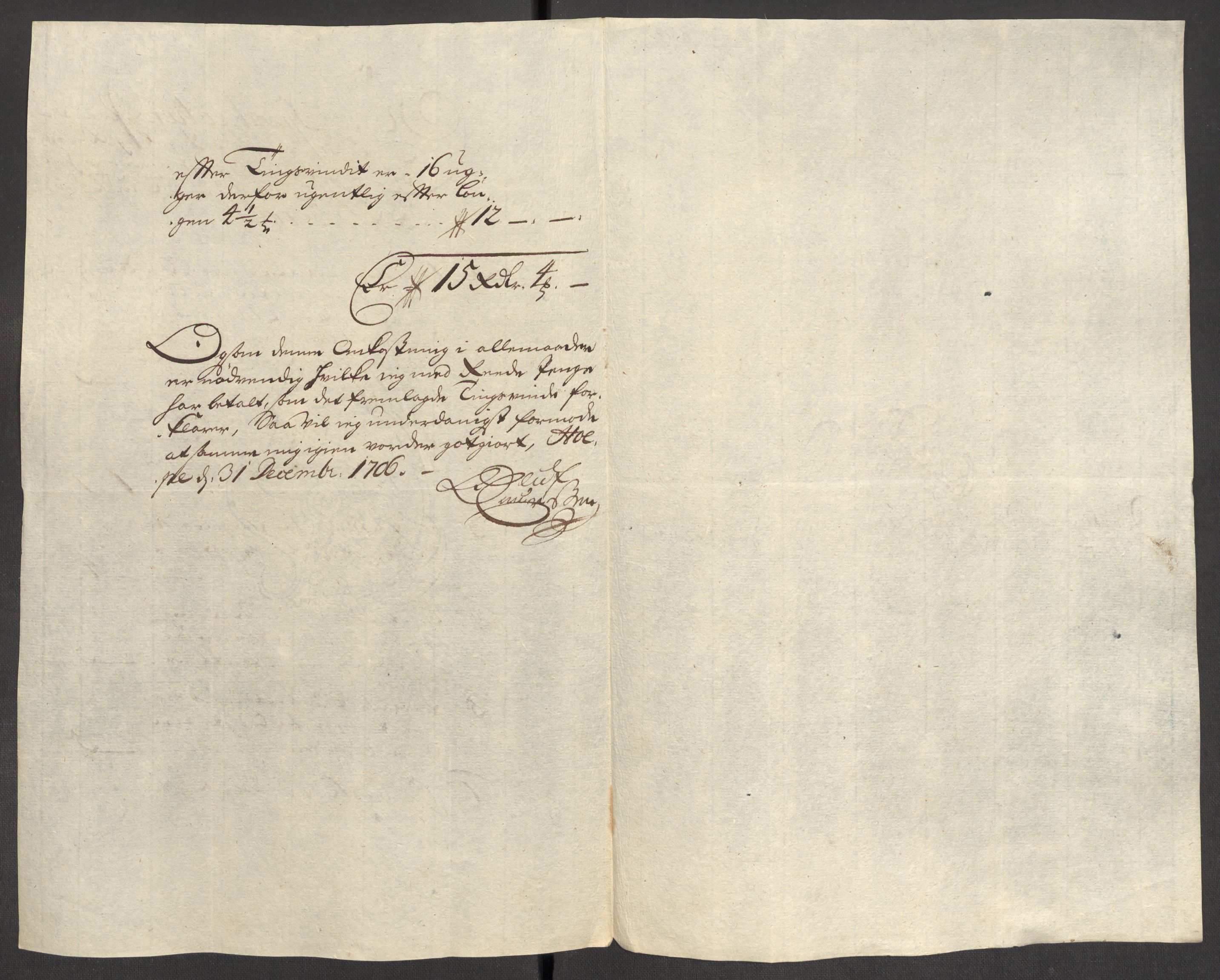 Rentekammeret inntil 1814, Reviderte regnskaper, Fogderegnskap, RA/EA-4092/R48/L2984: Fogderegnskap Sunnhordland og Hardanger, 1706-1707, s. 226