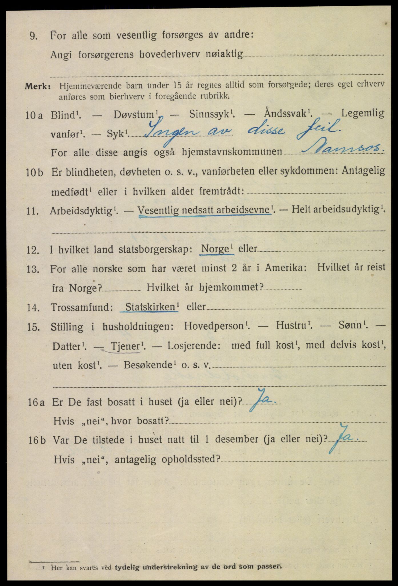 SAT, Folketelling 1920 for 1703 Namsos ladested, 1920, s. 4820