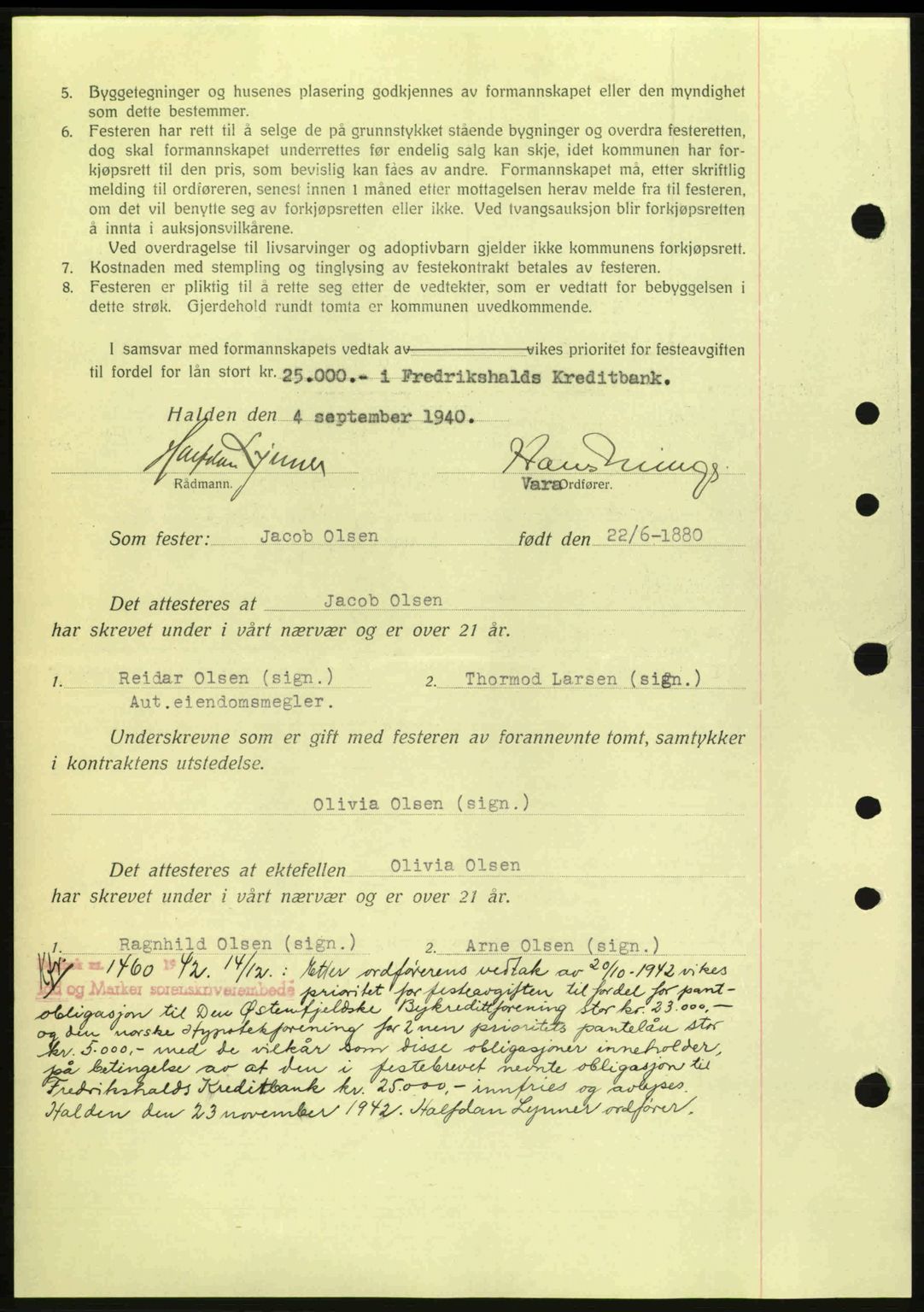 Idd og Marker sorenskriveri, AV/SAO-A-10283/G/Gb/Gbb/L0004: Pantebok nr. A4, 1940-1941, Dagboknr: 677/1940