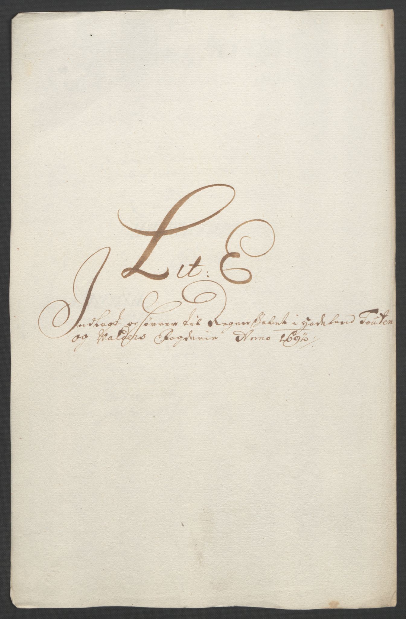 Rentekammeret inntil 1814, Reviderte regnskaper, Fogderegnskap, RA/EA-4092/R18/L1291: Fogderegnskap Hadeland, Toten og Valdres, 1692, s. 20