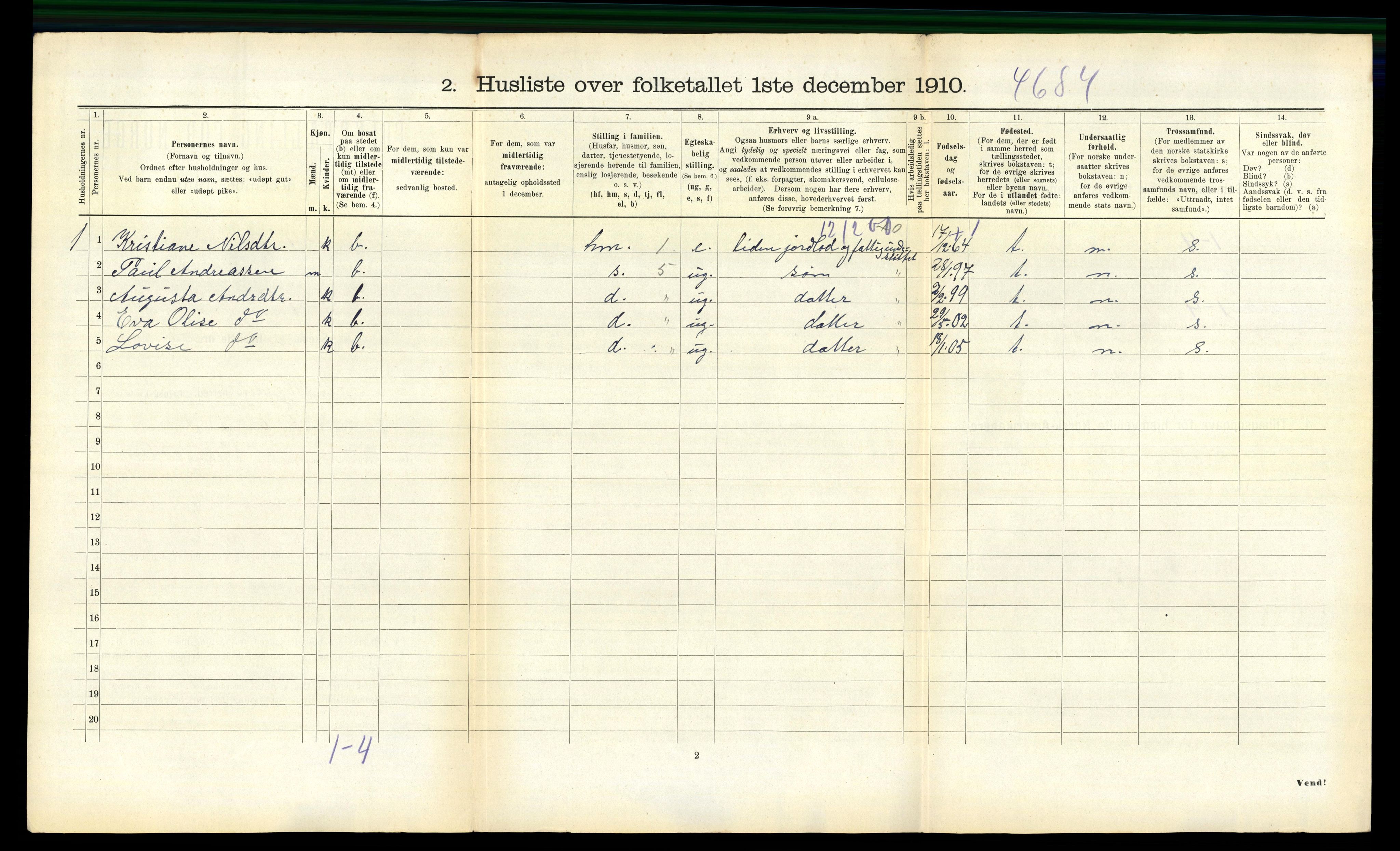 RA, Folketelling 1910 for 1625 Stadsbygd herred, 1910, s. 108