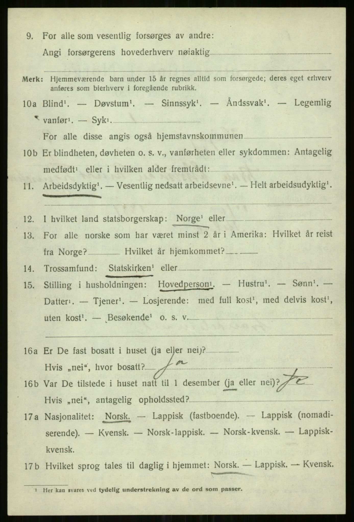 SATØ, Folketelling 1920 for 1935 Helgøy herred, 1920, s. 3254