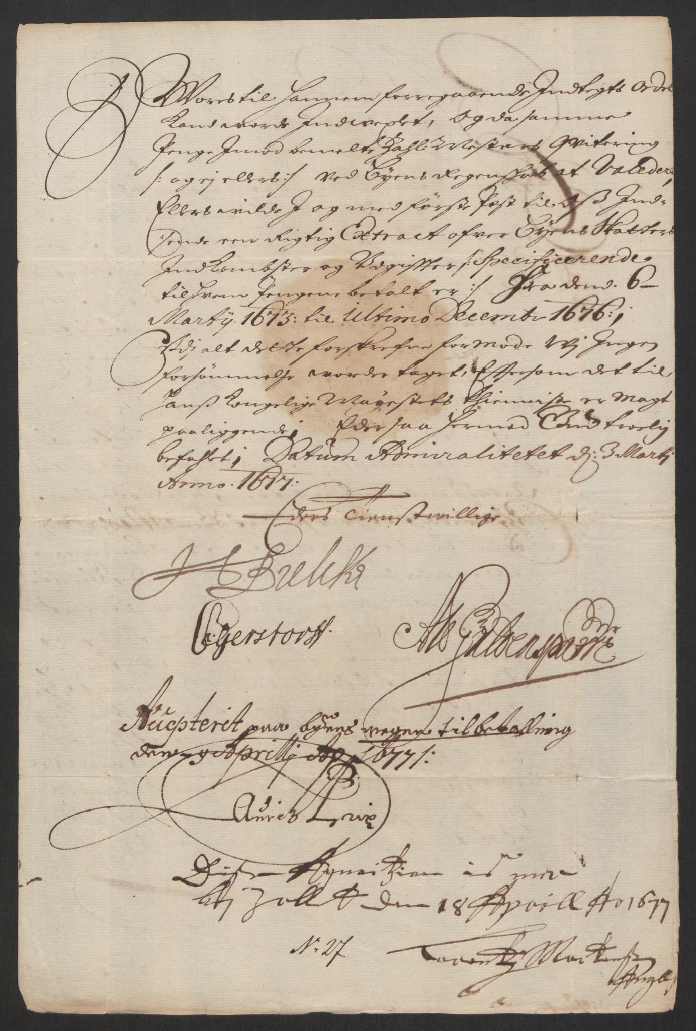 Rentekammeret inntil 1814, Reviderte regnskaper, Byregnskaper, AV/RA-EA-4066/R/Rs/L0504: [S1] Kontribusjonsregnskap, 1631-1684, s. 136