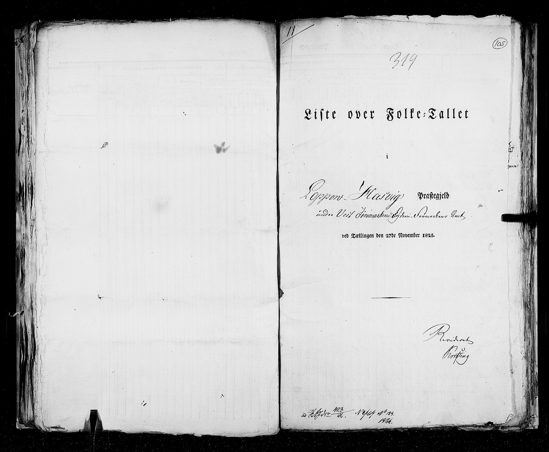 RA, Folketellingen 1825, bind 19: Finnmarken amt, 1825, s. 105