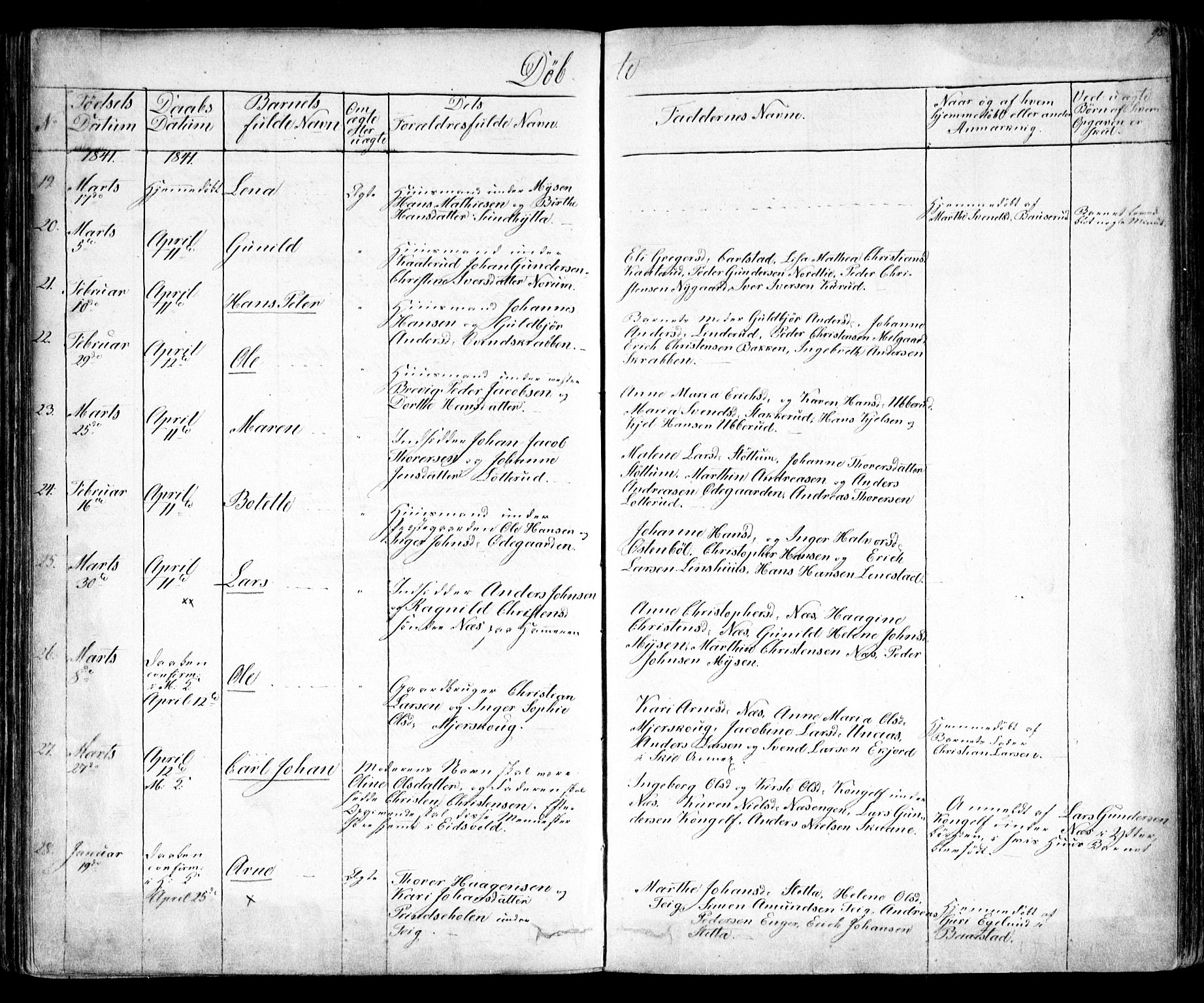 Enebakk prestekontor Kirkebøker, AV/SAO-A-10171c/F/Fa/L0009: Ministerialbok nr. I 9, 1832-1861, s. 98