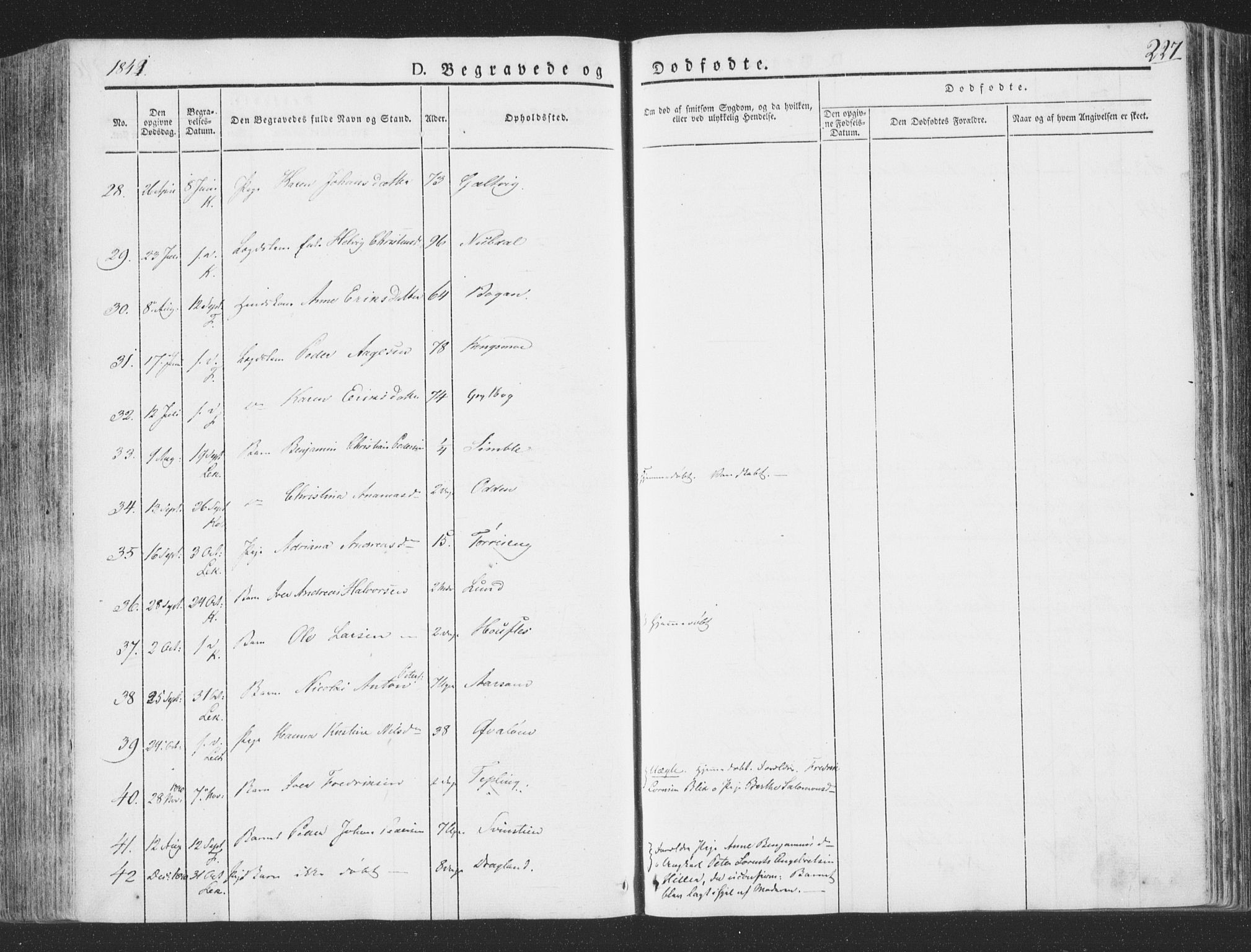 Ministerialprotokoller, klokkerbøker og fødselsregistre - Nord-Trøndelag, SAT/A-1458/780/L0639: Ministerialbok nr. 780A04, 1830-1844, s. 227