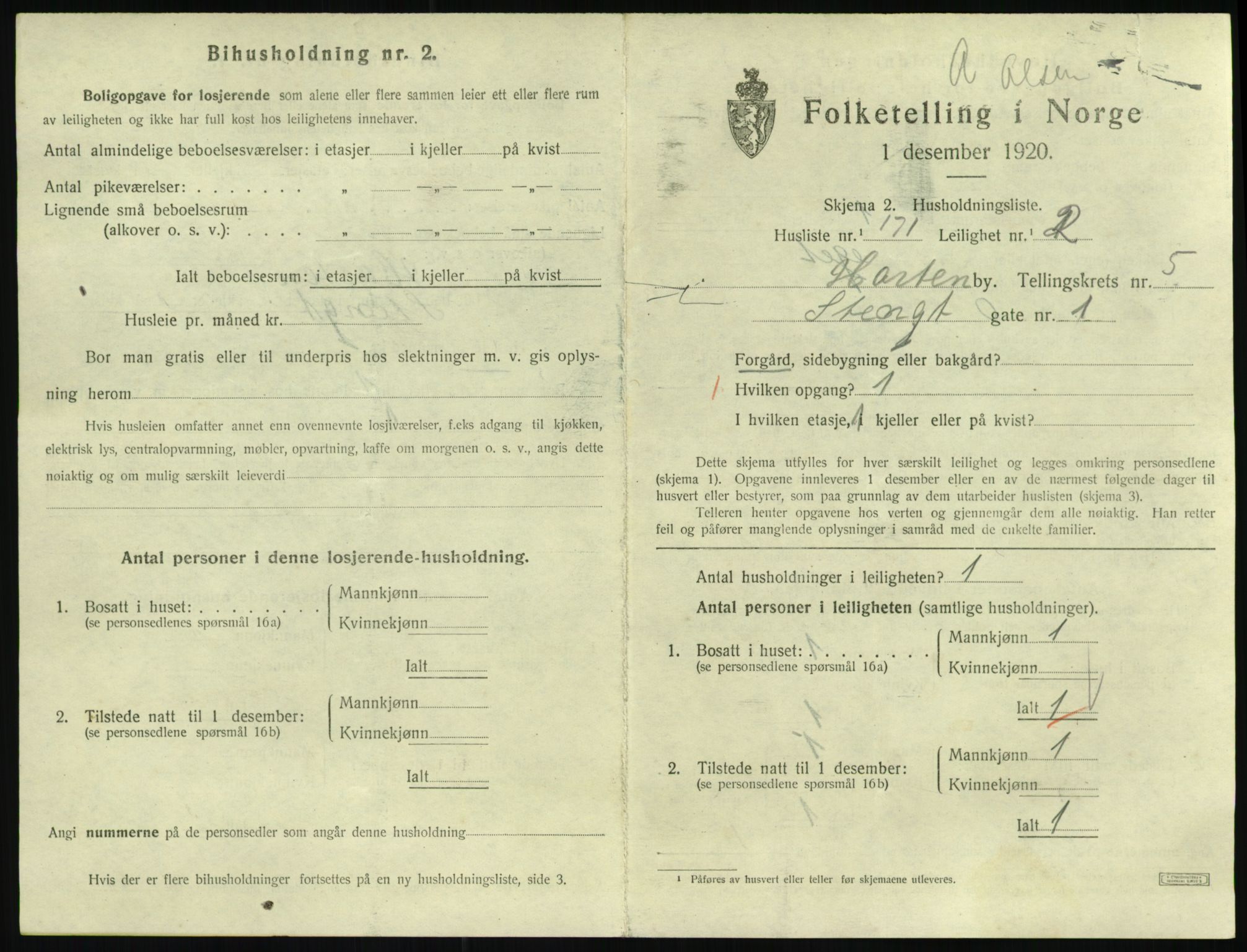 SAKO, Folketelling 1920 for 0703 Horten kjøpstad, 1920, s. 6253