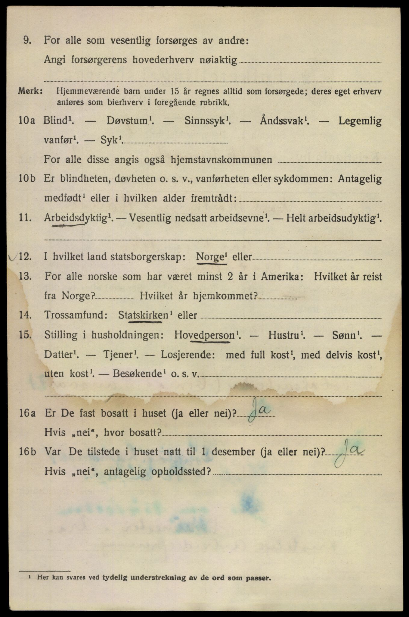 SAO, Folketelling 1920 for 0301 Kristiania kjøpstad, 1920, s. 440884