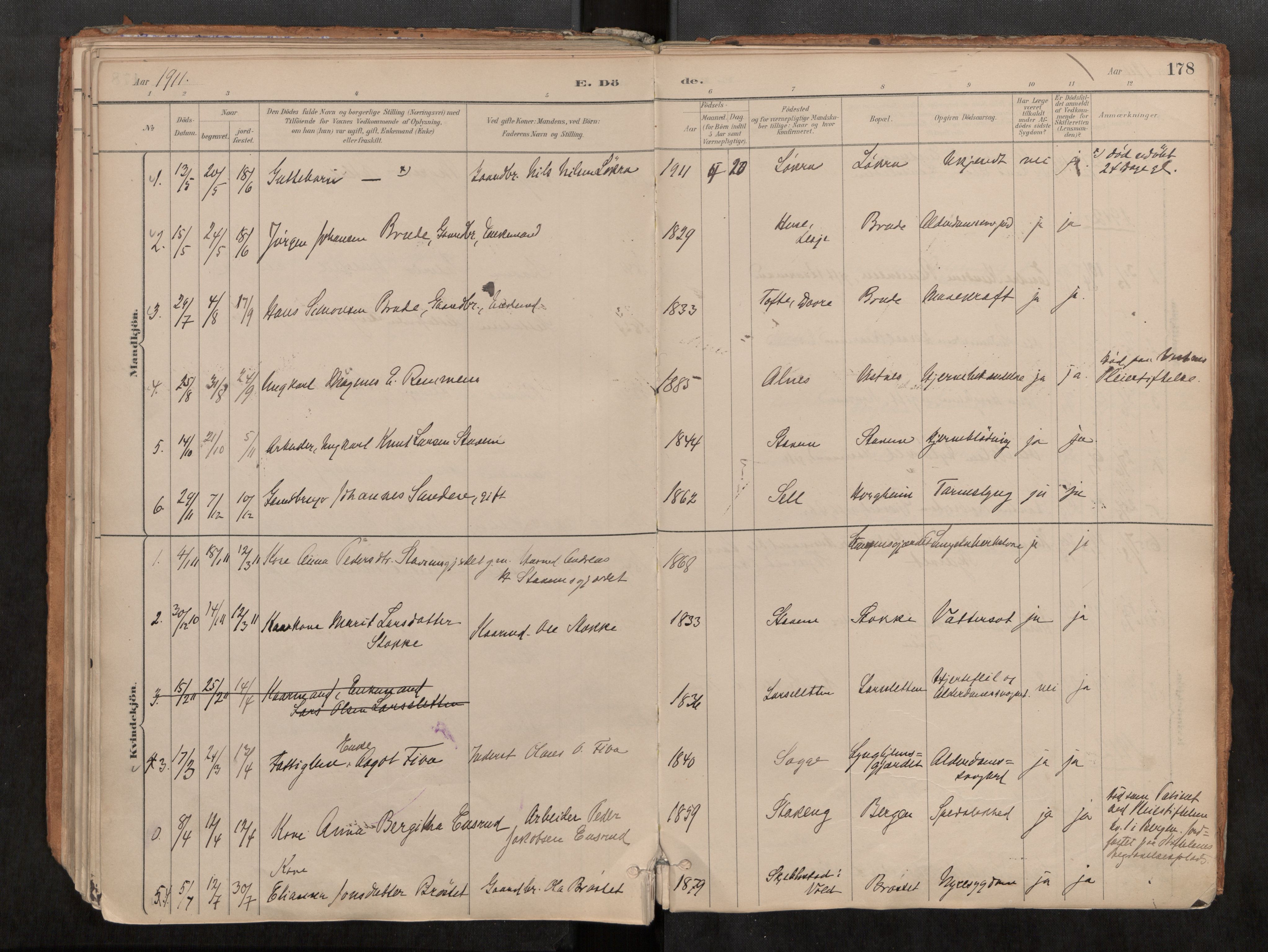 Ministerialprotokoller, klokkerbøker og fødselsregistre - Møre og Romsdal, AV/SAT-A-1454/546/L0599: Ministerialbok nr. 546A03, 1882-1920, s. 178