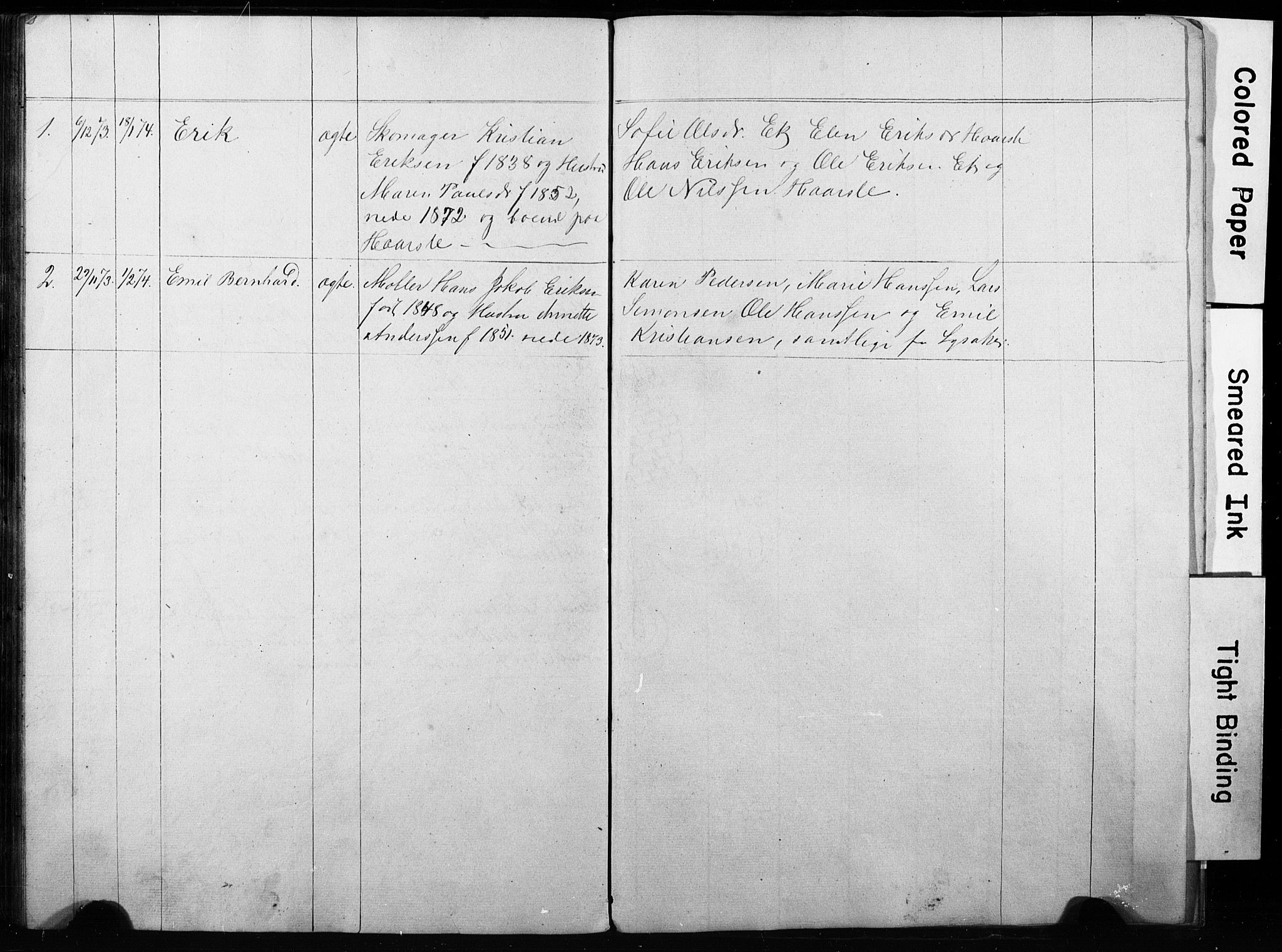 Asker prestekontor Kirkebøker, SAO/A-10256a/G/Gc/L0001: Klokkerbok nr. III 1, 1854-1873