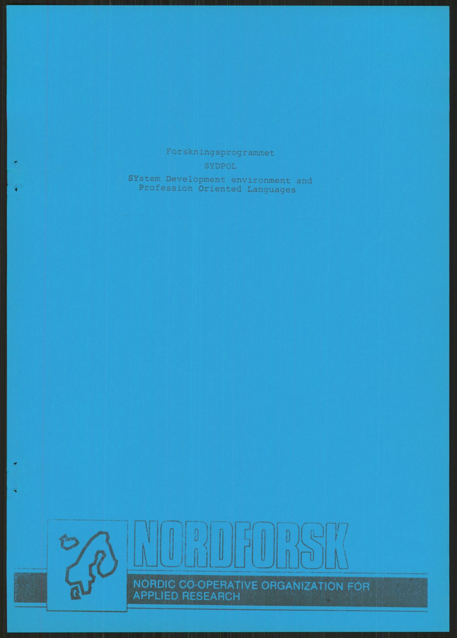 Nygaard, Kristen, AV/RA-PA-1398/F/Fh/L0001: Systemarbeid/brukermedvirkning, 1979-2002, s. 377