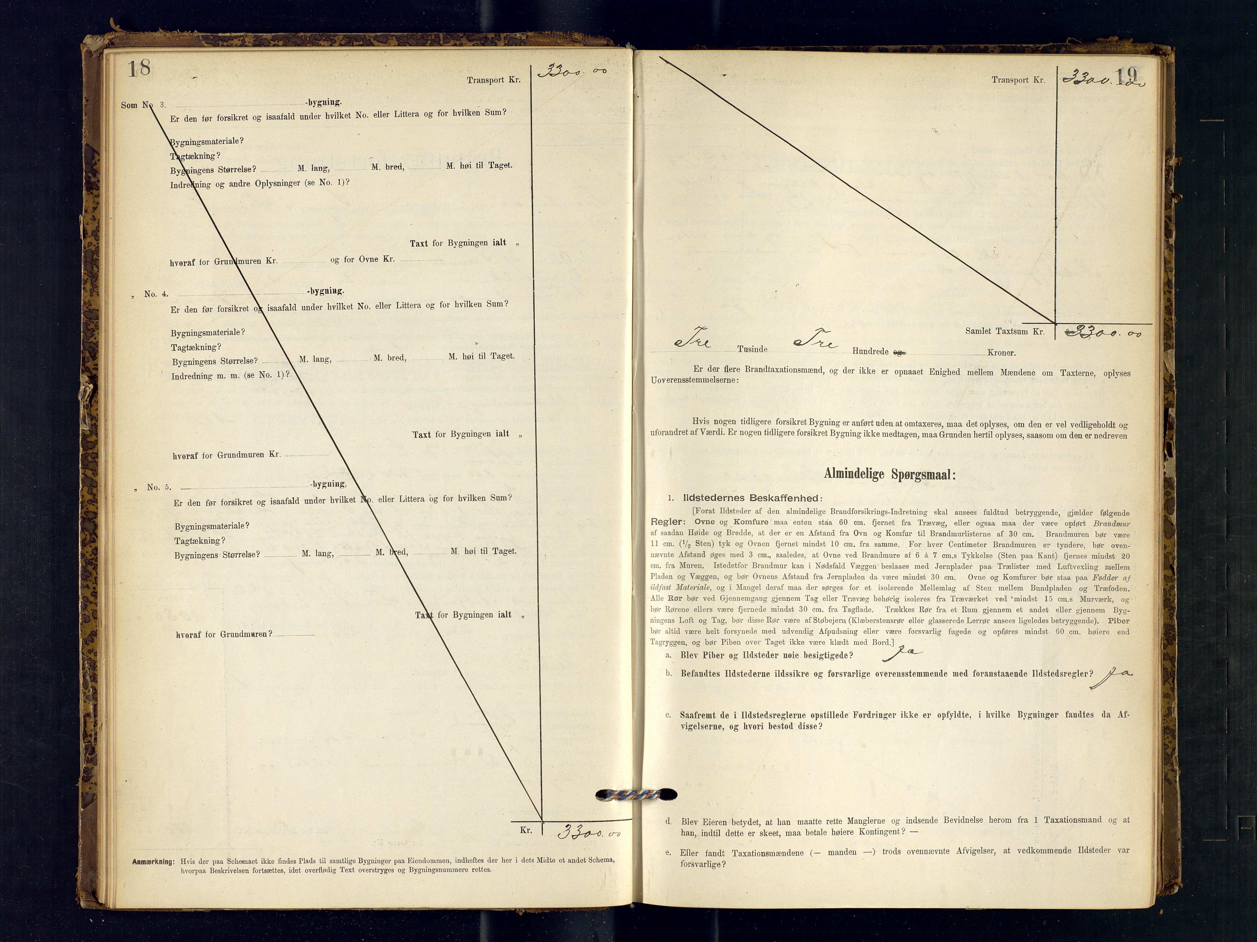 Harstad lensmannskontor, AV/SATØ-SATØ-10/F/Fr/Fra/L0595: Branntakstprotokoll (S). Merket H, 1894-1900, s. 18-19