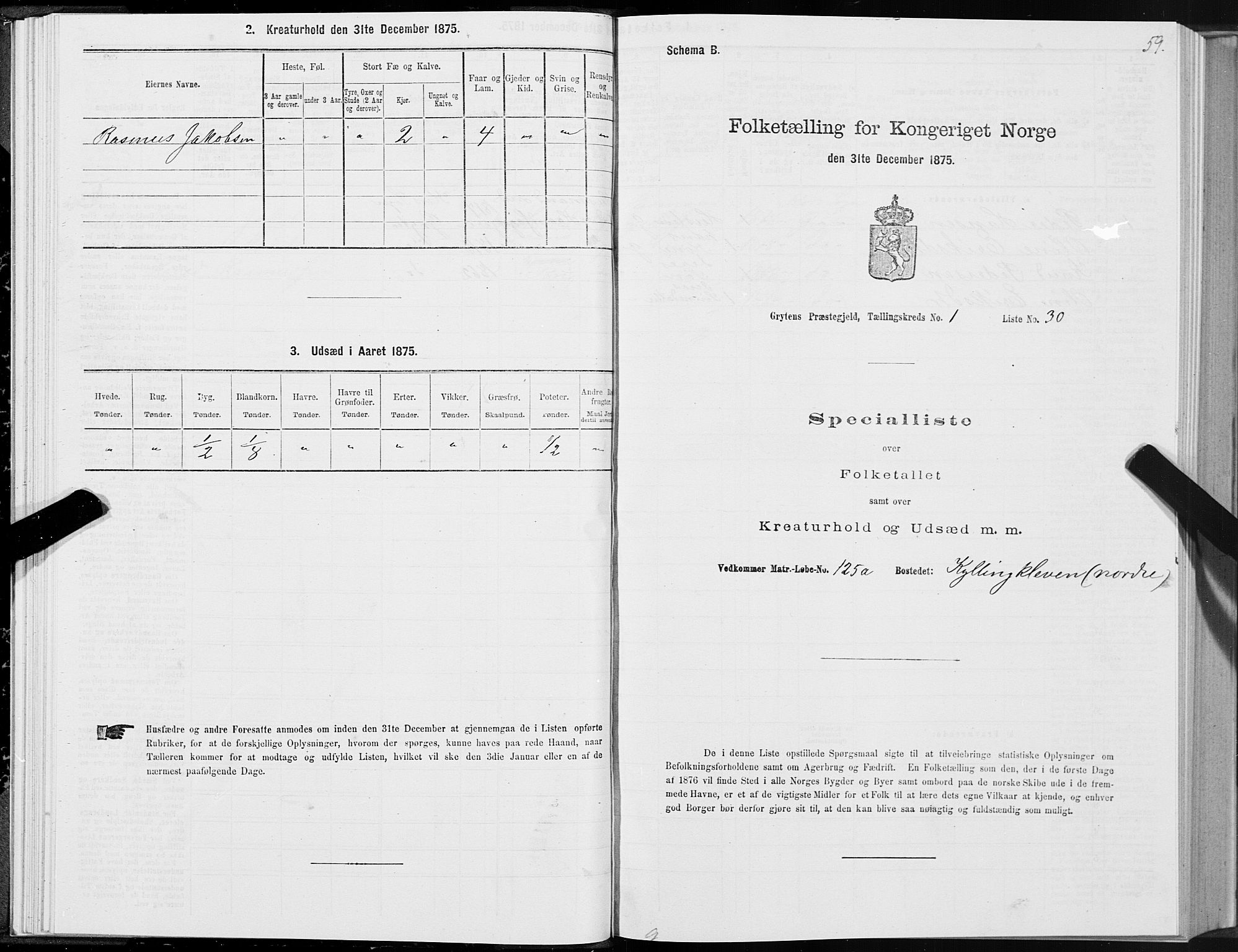 SAT, Folketelling 1875 for 1539P Grytten prestegjeld, 1875, s. 1059