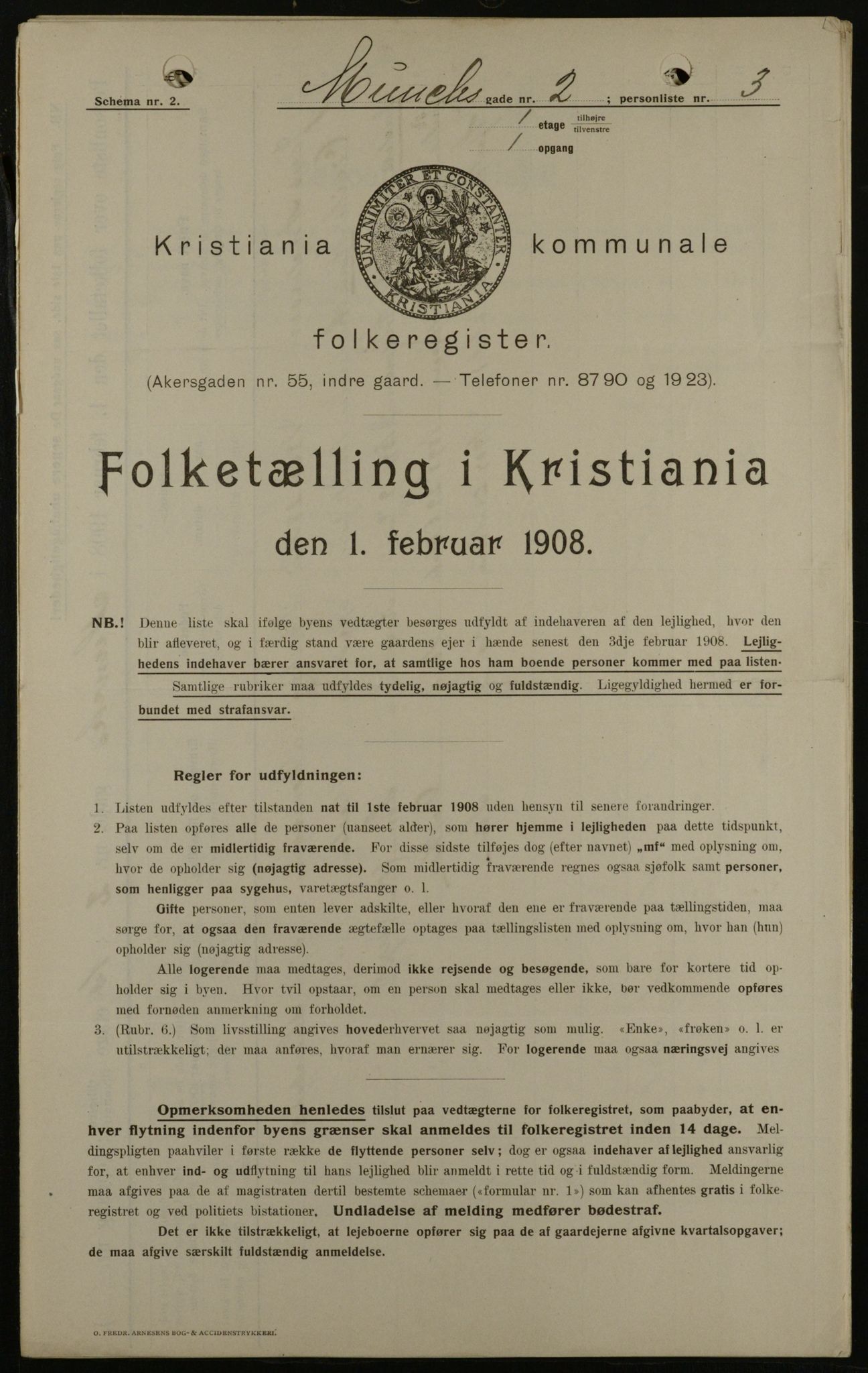 OBA, Kommunal folketelling 1.2.1908 for Kristiania kjøpstad, 1908, s. 59707