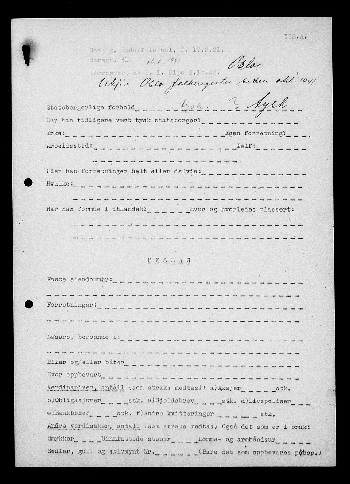 Justisdepartementet, Tilbakeføringskontoret for inndratte formuer, AV/RA-S-1564/H/Hc/Hcc/L0979: --, 1945-1947, s. 539