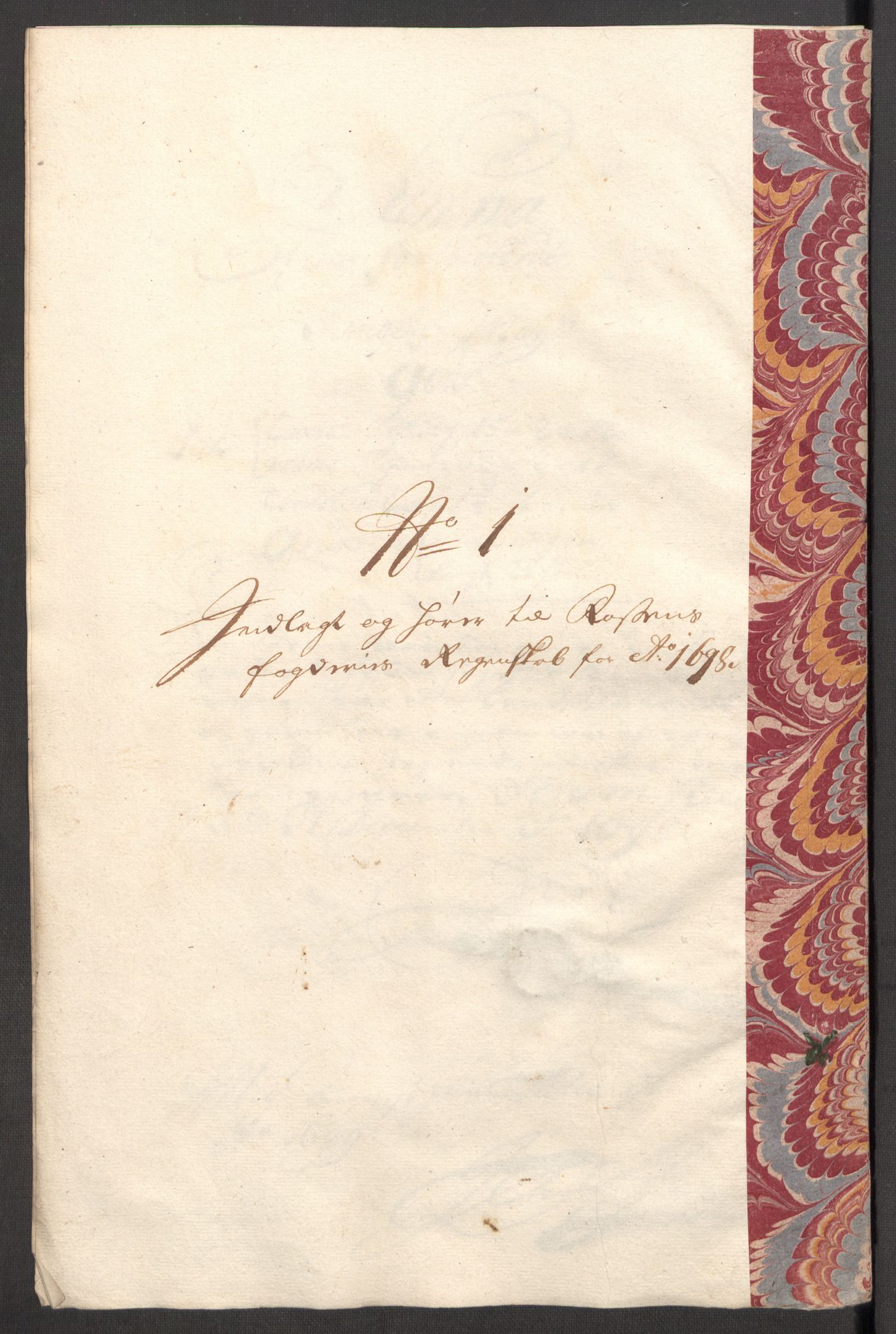 Rentekammeret inntil 1814, Reviderte regnskaper, Fogderegnskap, RA/EA-4092/R57/L3853: Fogderegnskap Fosen, 1698-1699, s. 20