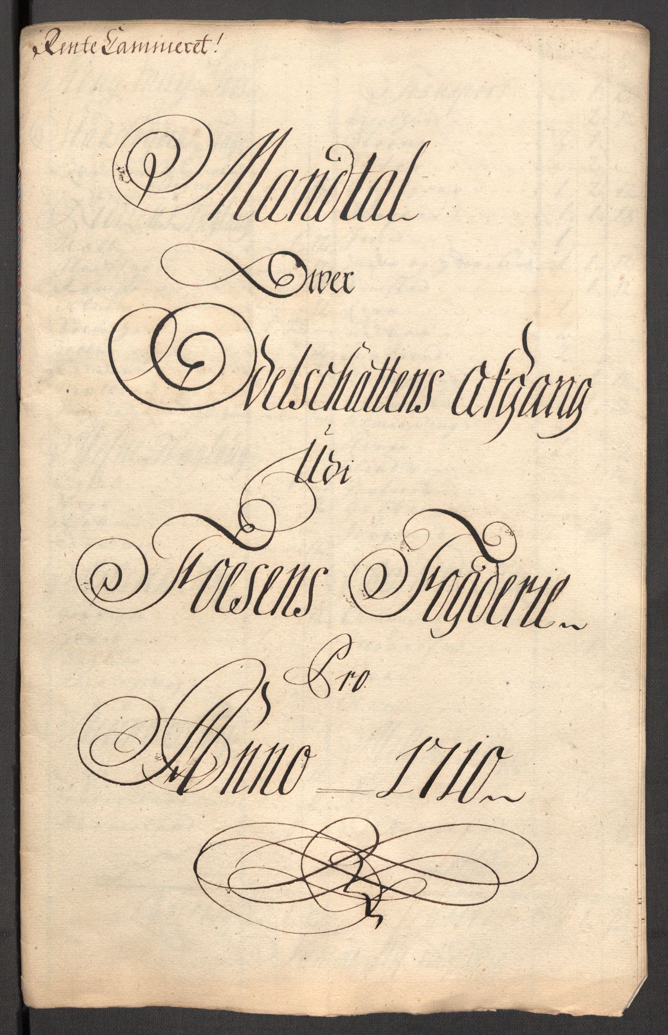 Rentekammeret inntil 1814, Reviderte regnskaper, Fogderegnskap, AV/RA-EA-4092/R57/L3859: Fogderegnskap Fosen, 1710, s. 173