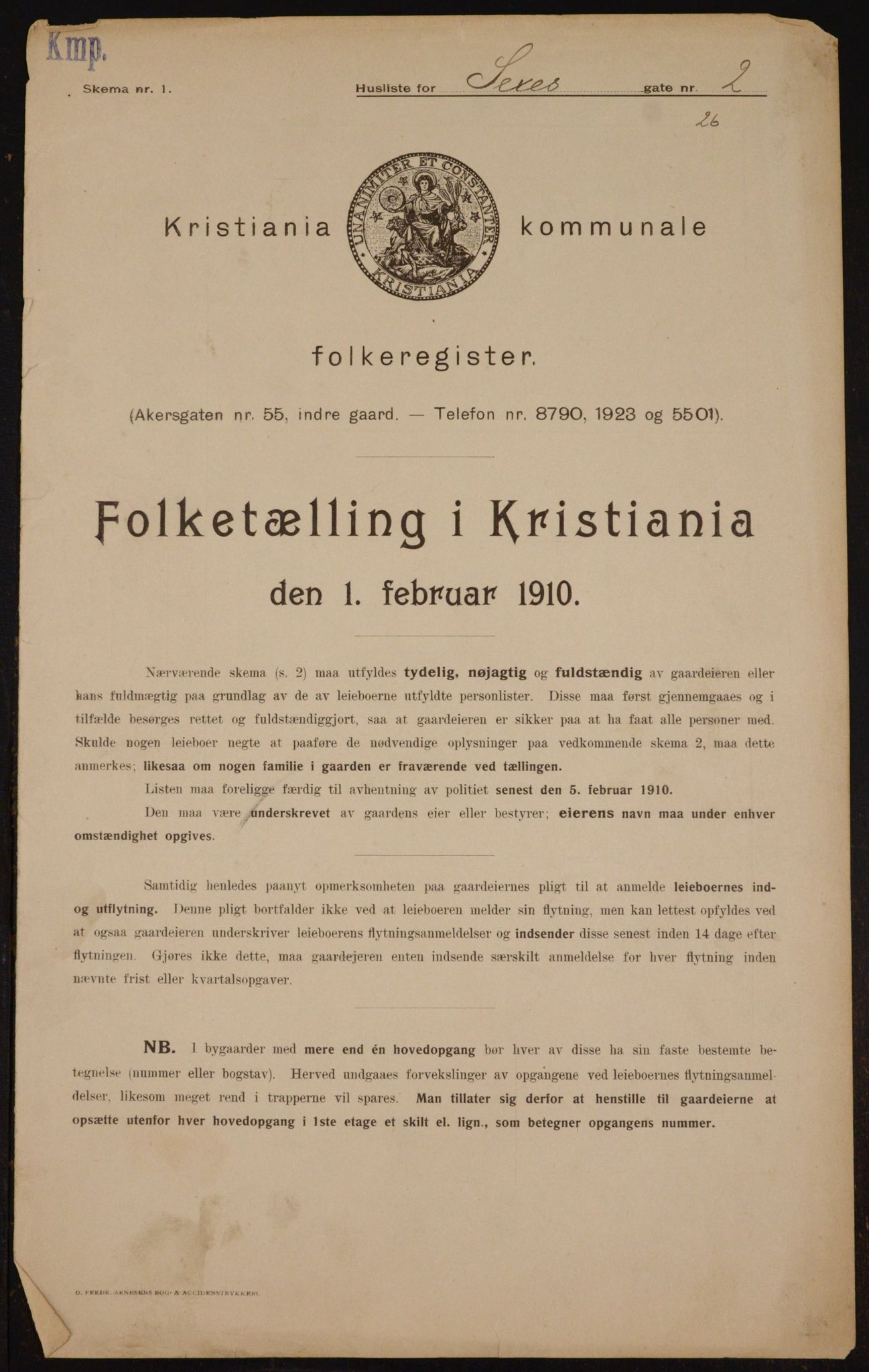 OBA, Kommunal folketelling 1.2.1910 for Kristiania, 1910, s. 90369