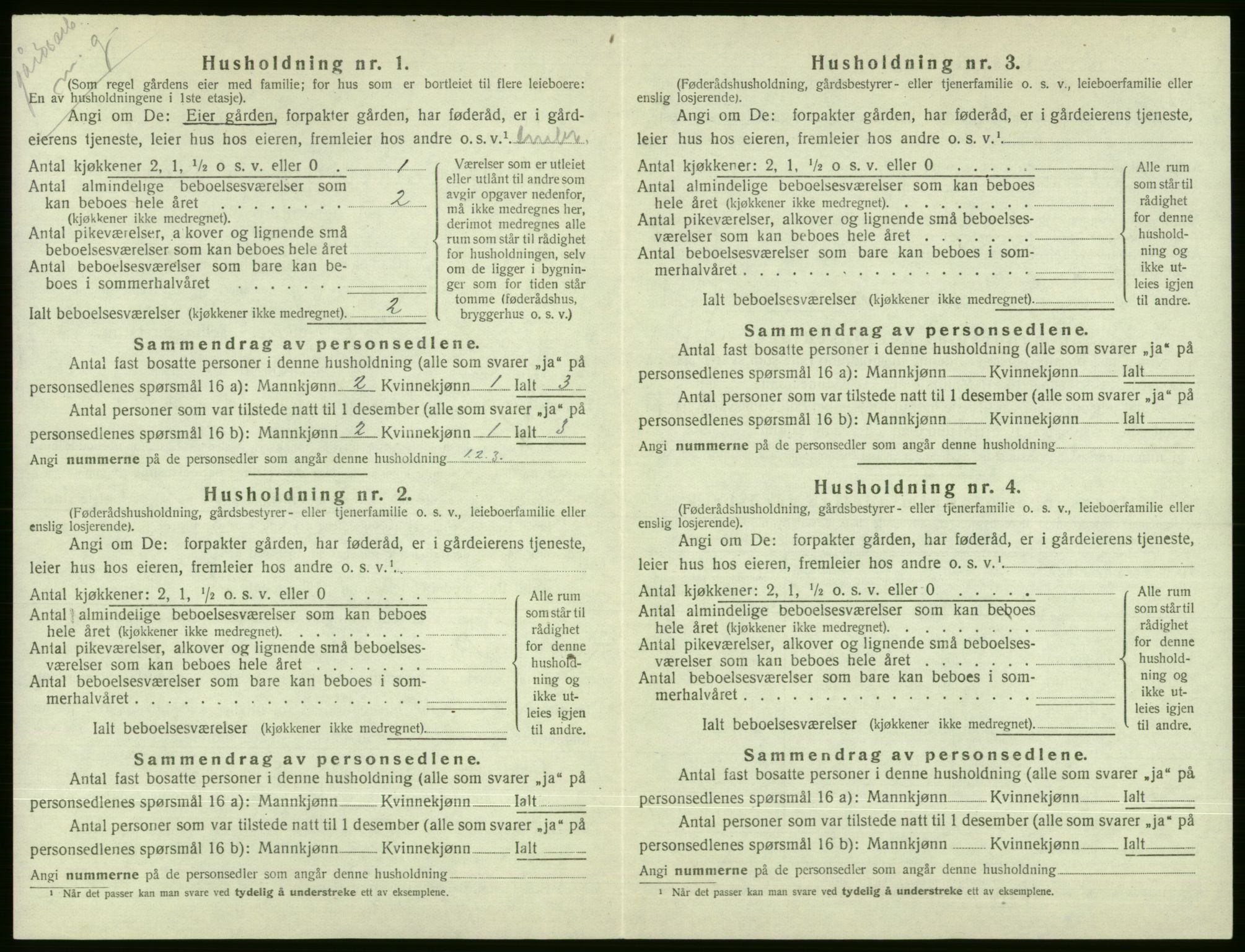 SAB, Folketelling 1920 for 1235 Voss herred, 1920, s. 2004