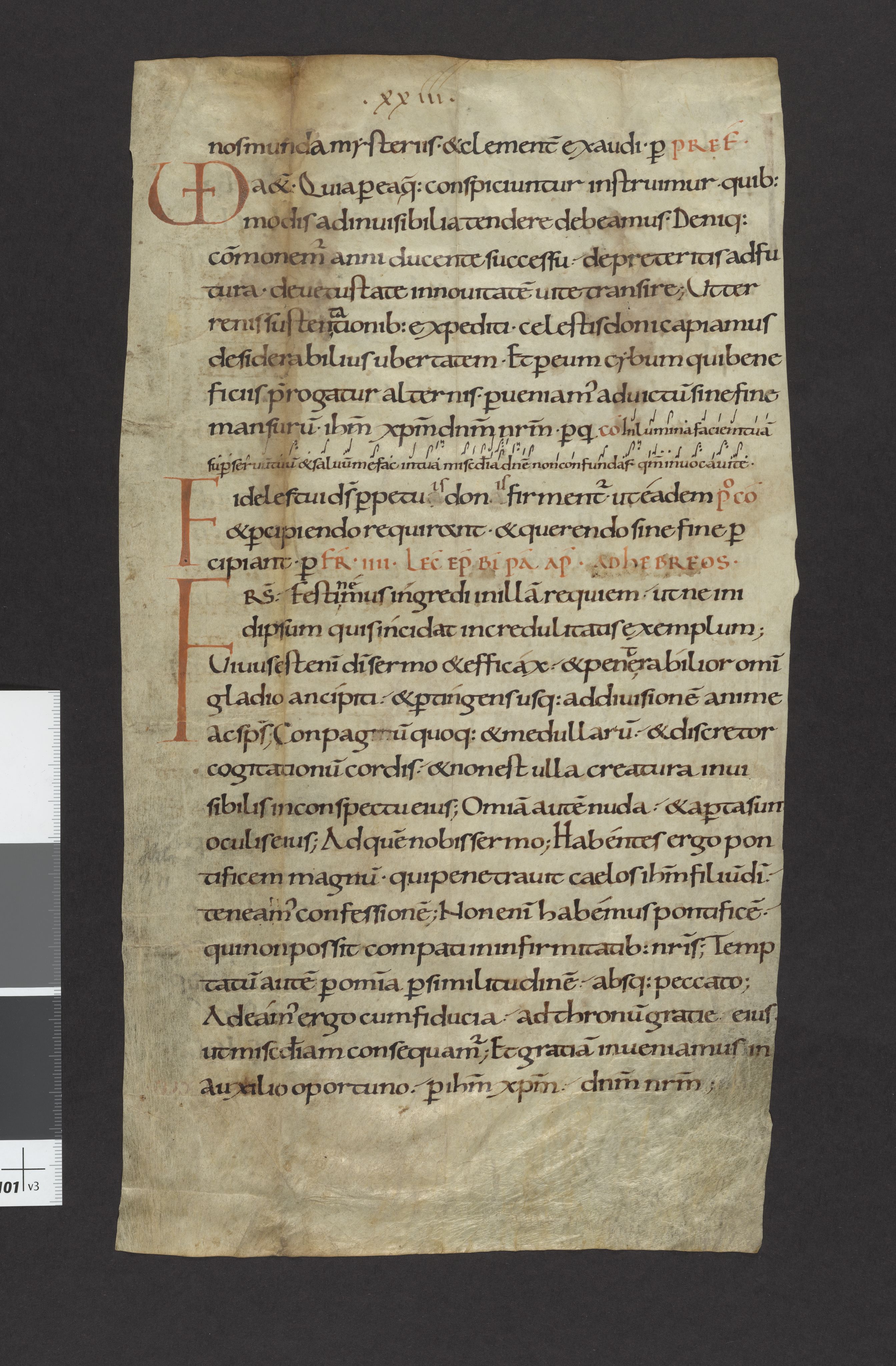 Riksarkivets diplomsamling, AV/RA-EA-5965/F27/F27A/F27Ab/L0001: Latinske fragmenter stort format, 1100-1536, s. 8