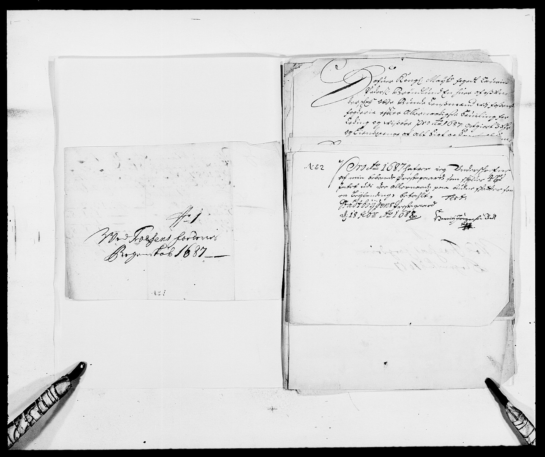 Rentekammeret inntil 1814, Reviderte regnskaper, Fogderegnskap, AV/RA-EA-4092/R57/L3845: Fogderegnskap Fosen, 1687, s. 204