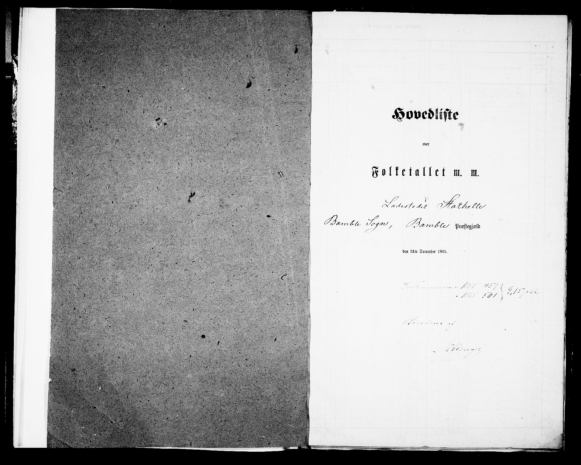RA, Folketelling 1865 for 0814P Bamble prestegjeld, 1865, s. 226