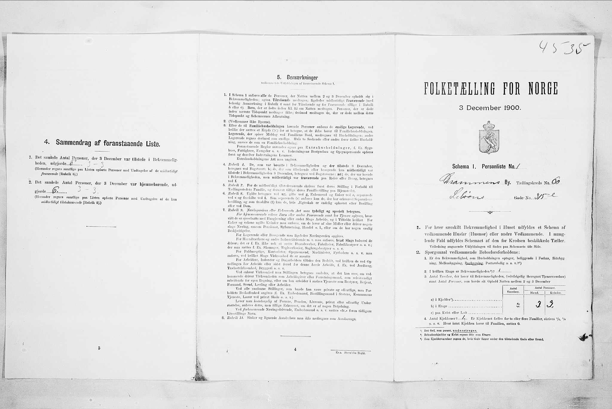 RA, Folketelling 1900 for 0602 Drammen kjøpstad, 1900, s. 10561