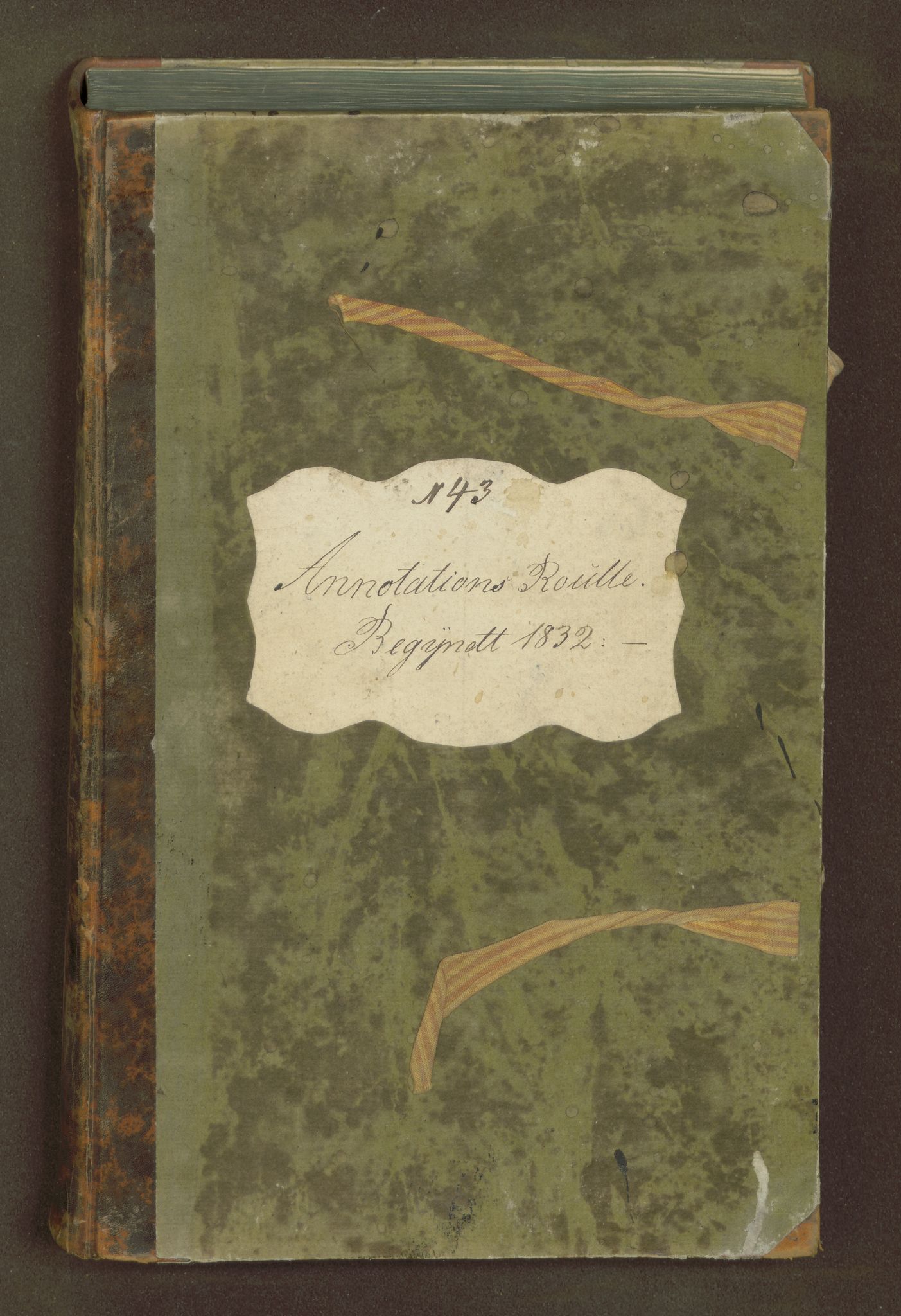 Sjøinnrulleringen - Trondhjemske distrikt, SAT/A-5121/01/L0330/0001: -- / Annotationsrulle for Trondhjems og Romdals amter, 1832