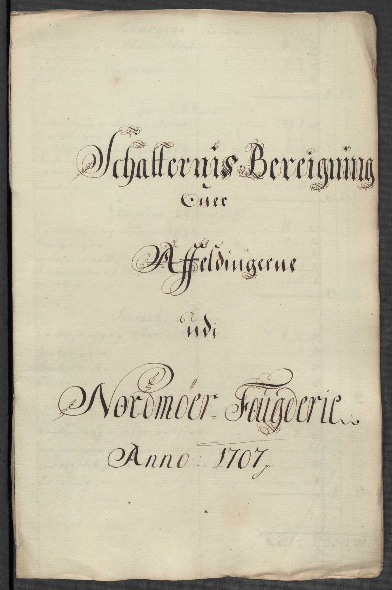 Rentekammeret inntil 1814, Reviderte regnskaper, Fogderegnskap, RA/EA-4092/R56/L3742: Fogderegnskap Nordmøre, 1706-1707, s. 303