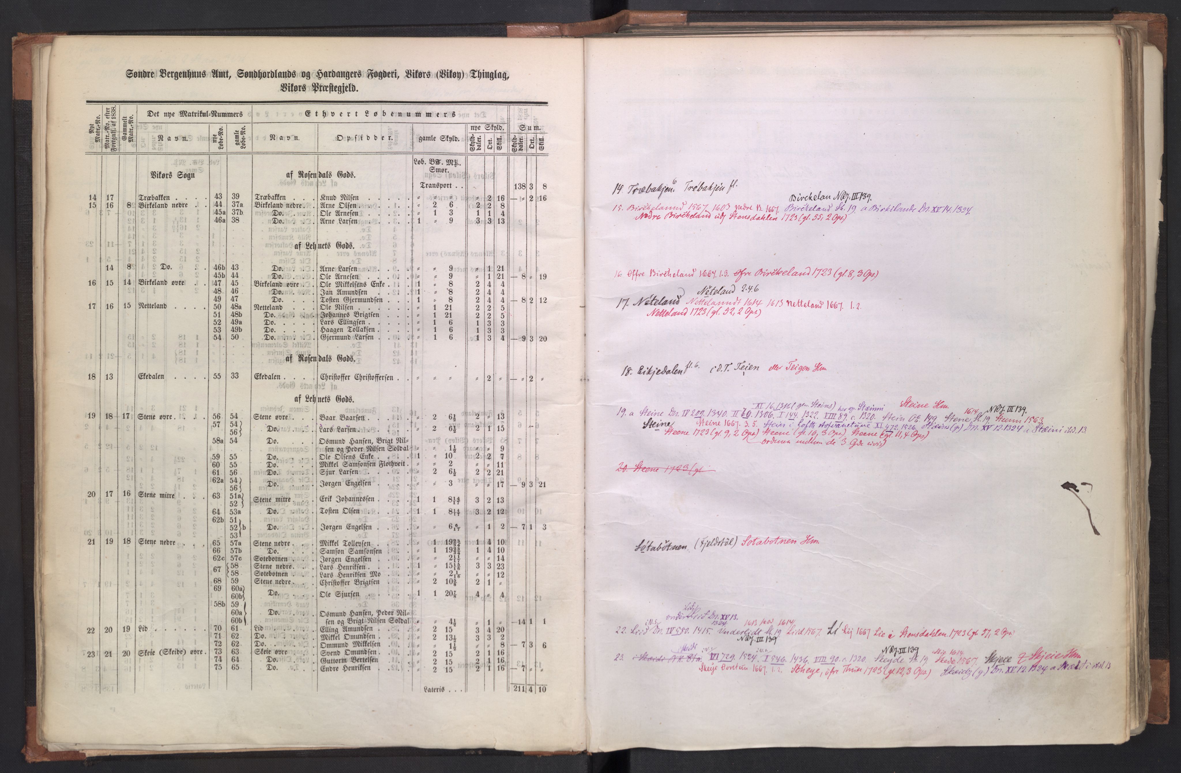 Rygh, AV/RA-PA-0034/F/Fb/L0011: Matrikkelen for 1838 - Søndre Bergenhus amt (Hordaaland fylke), 1838
